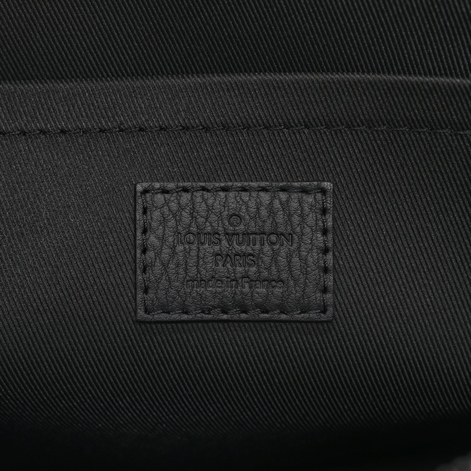 Shadow Calfskin Monogram Pochette Voyage Souple Black