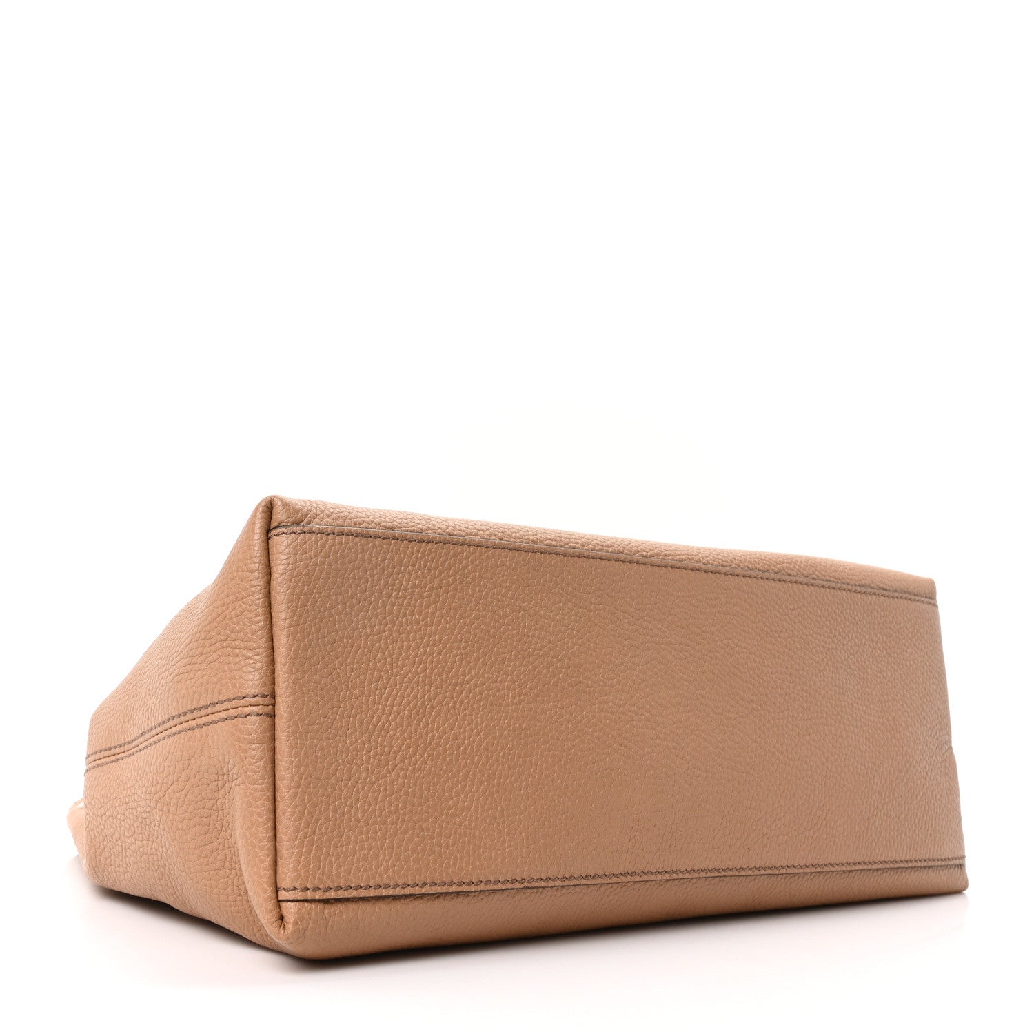 Pebbled Calfskin Medium Soho Chain Shoulder Bag Camelia