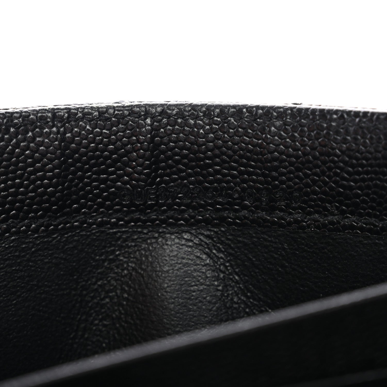 Grain De Poudre Matelasse Chevron Monogram Flap Wallet Black