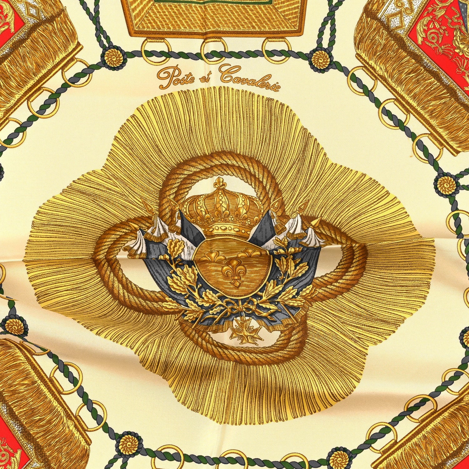 Silk Poste et Cavalerie Scarf 90
