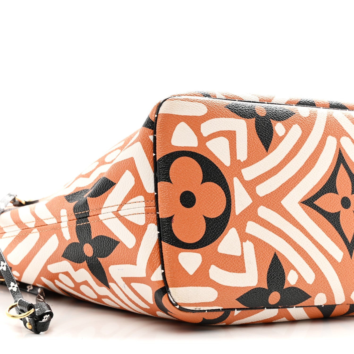 Monogram Giant Crafty Neverfull MM Creme Caramel