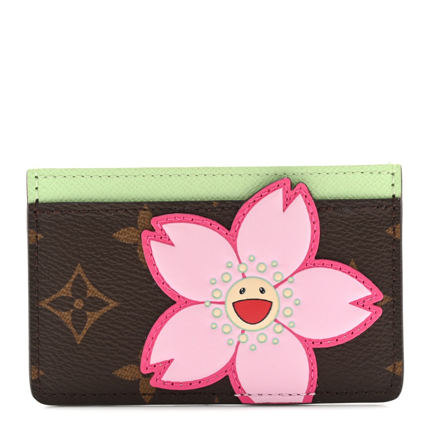 LV X TM Monogram Cherry Blossom Card Holder Sakura Brown