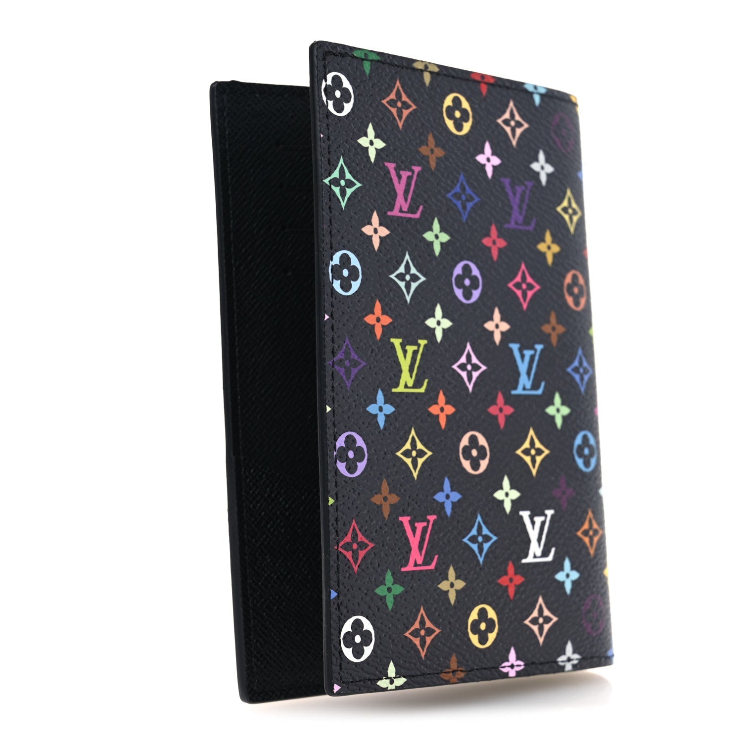 LV X TM Monogram Multicolor Passport Cover Black