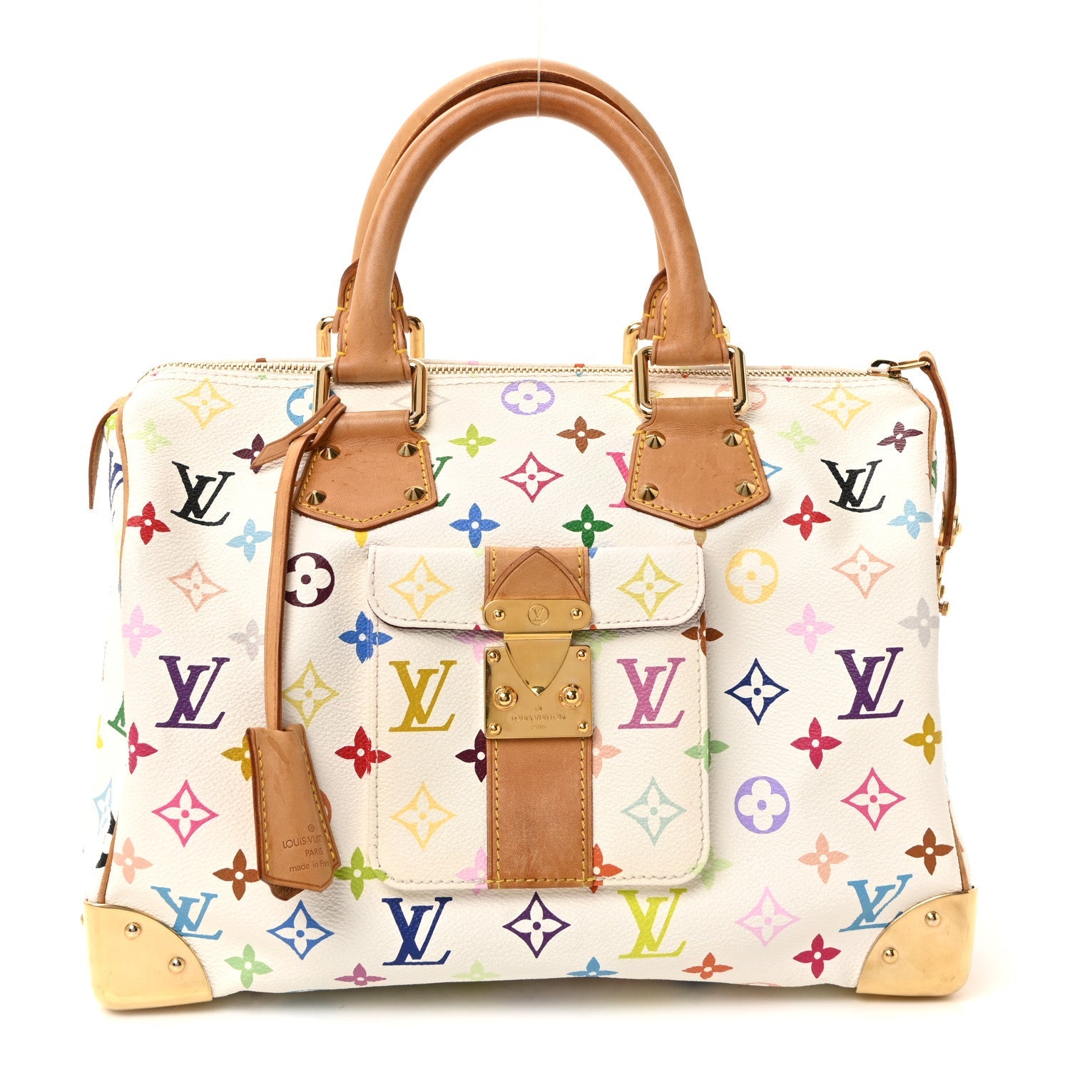 Monogram Multicolor Speedy 30 White