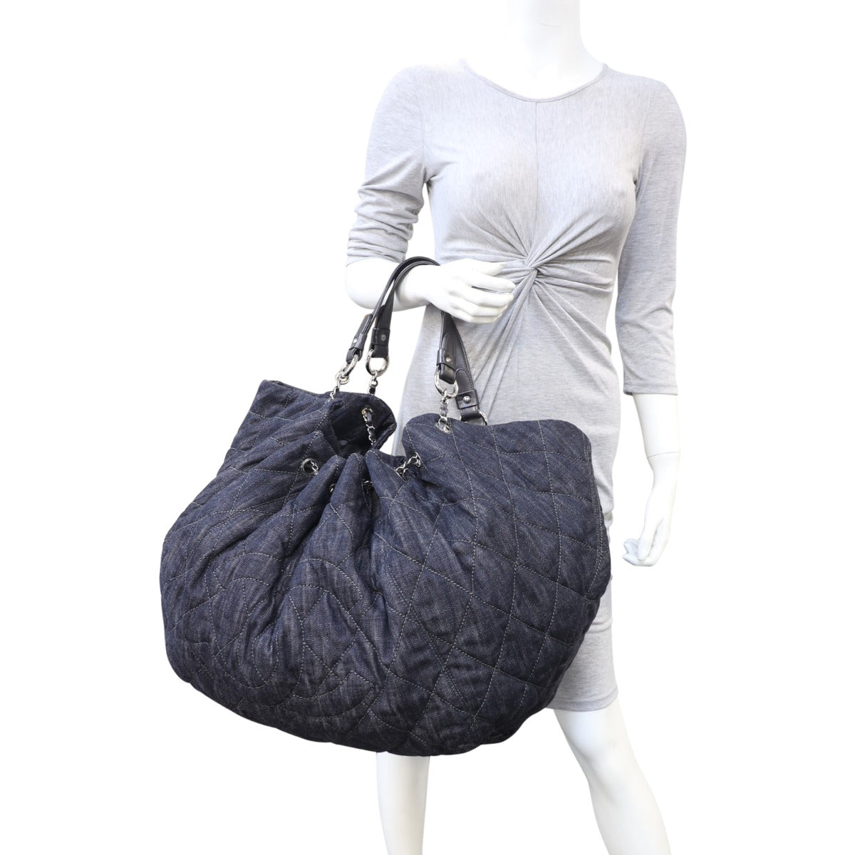 Chanel Coco Spirit XL Denim Cabas Tote