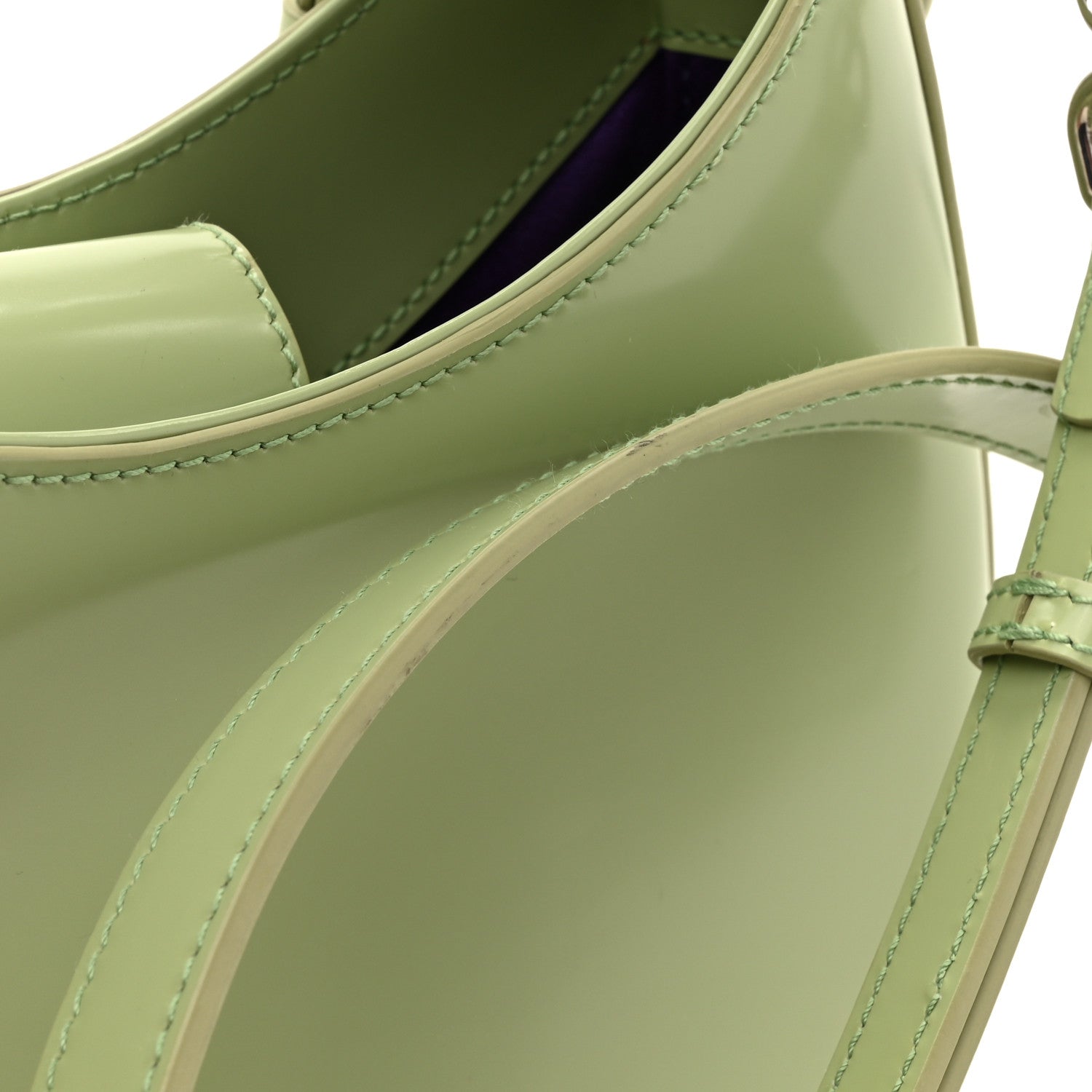 Master Lux Calfskin Horsebit Chain Shoulder Bag Sage Leaf