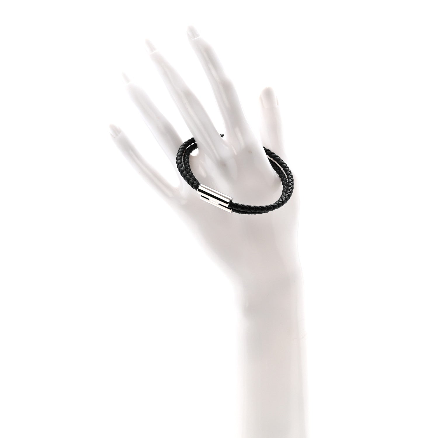 Swift Double Wrap Cord Tournis Tresse Bracelet Black