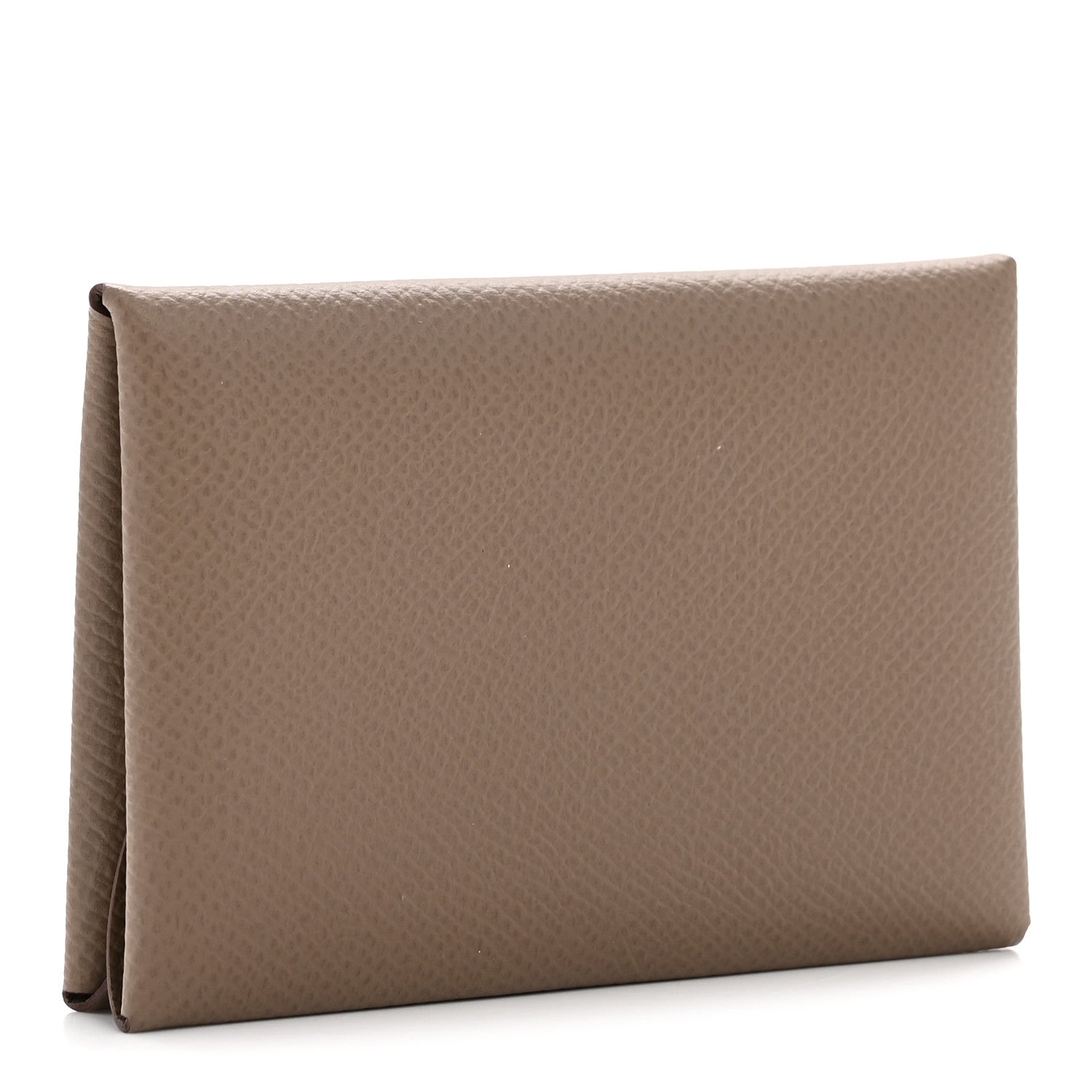 Epsom Calvi Duo Card Case Etoupe