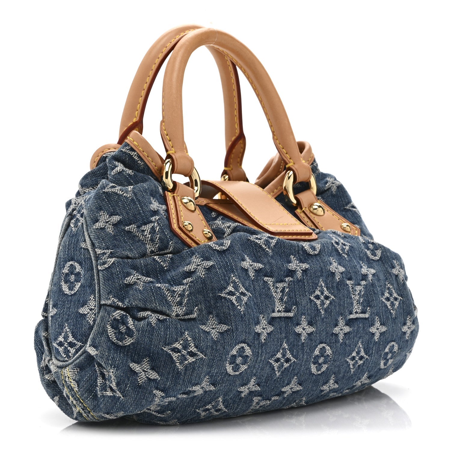 Monogram Denim Pleaty  Blue