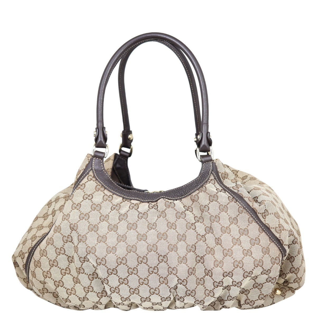 Gucci GG Canvas D-Ring Shoulder Bag