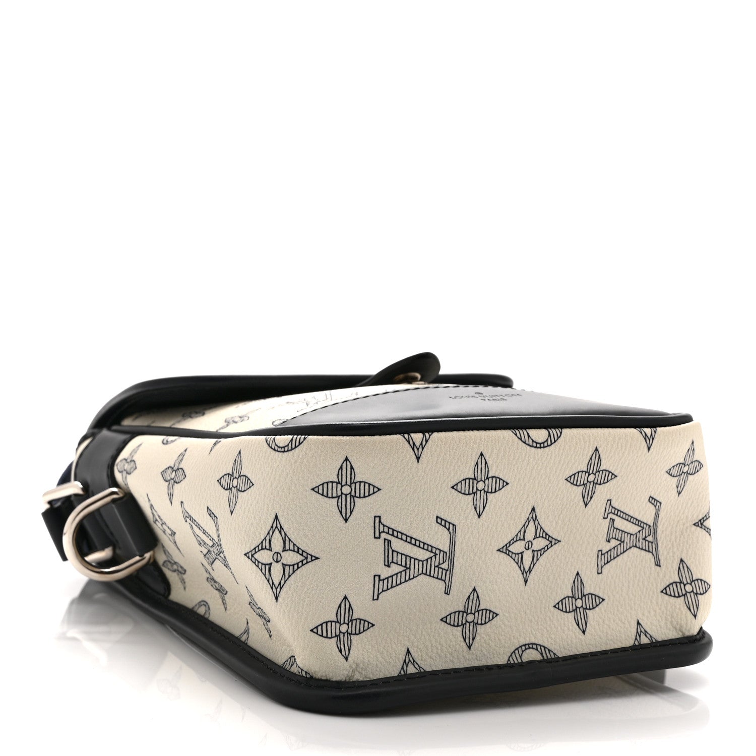 Savane Monogram Zebra Chapman Messenger BB White