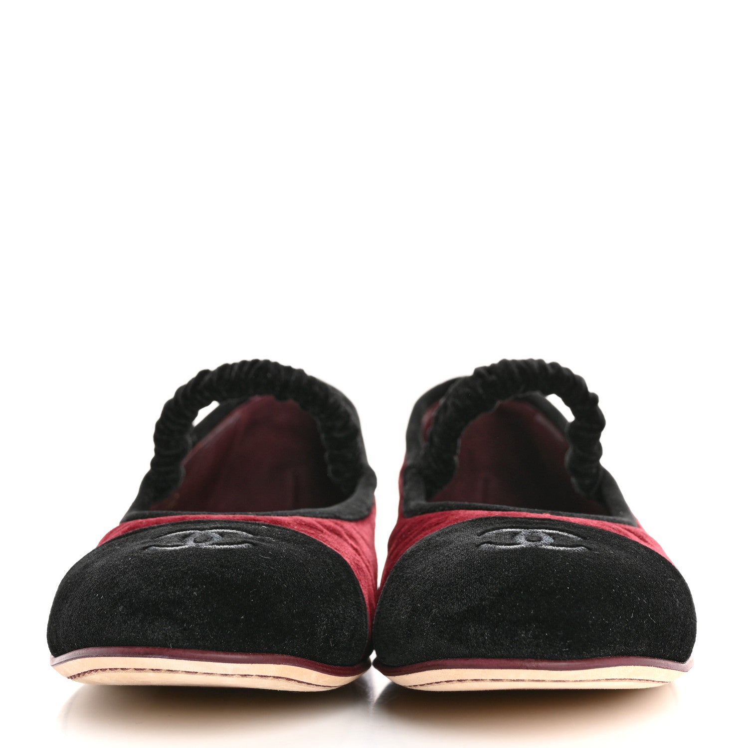 Velvet Mary Jane Flats 38 Burgundy Black