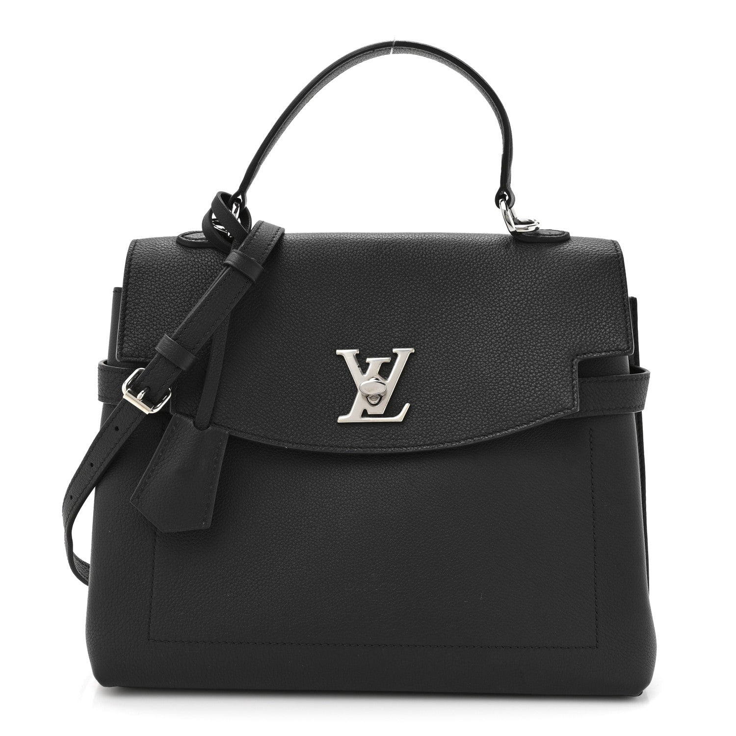 Soft Calfskin Lockme Ever MM Black