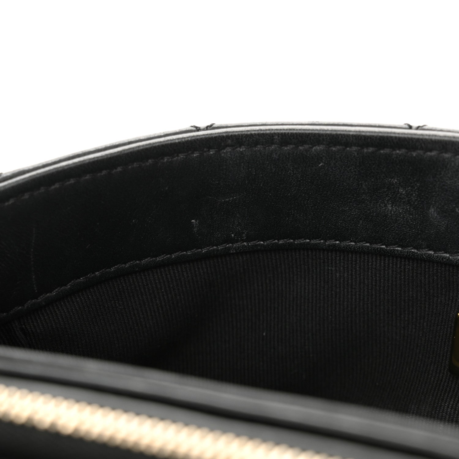 Lambskin Quilted Small Pillow Crush Flap Black