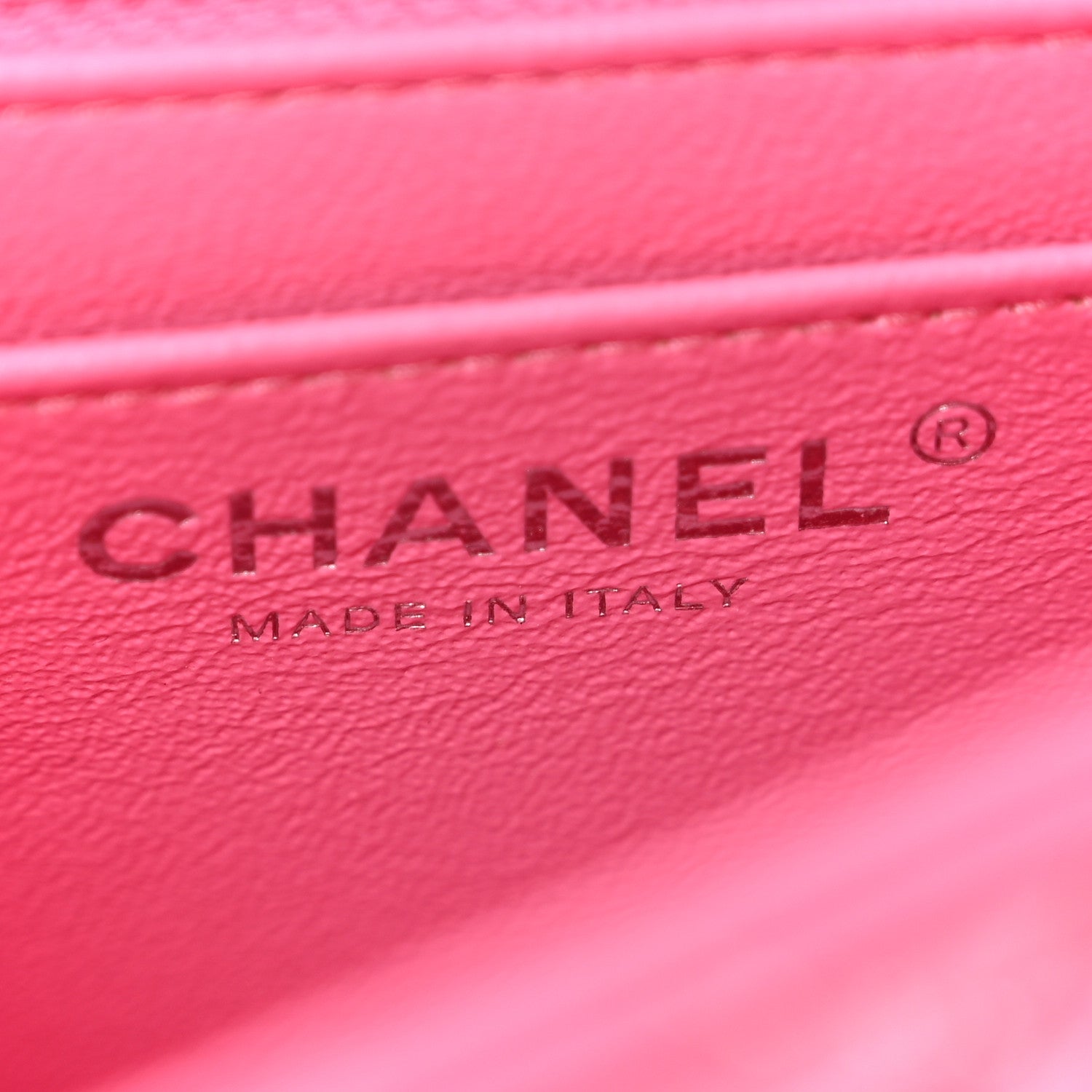 Lambskin Quilted Mini Square Flap Pink