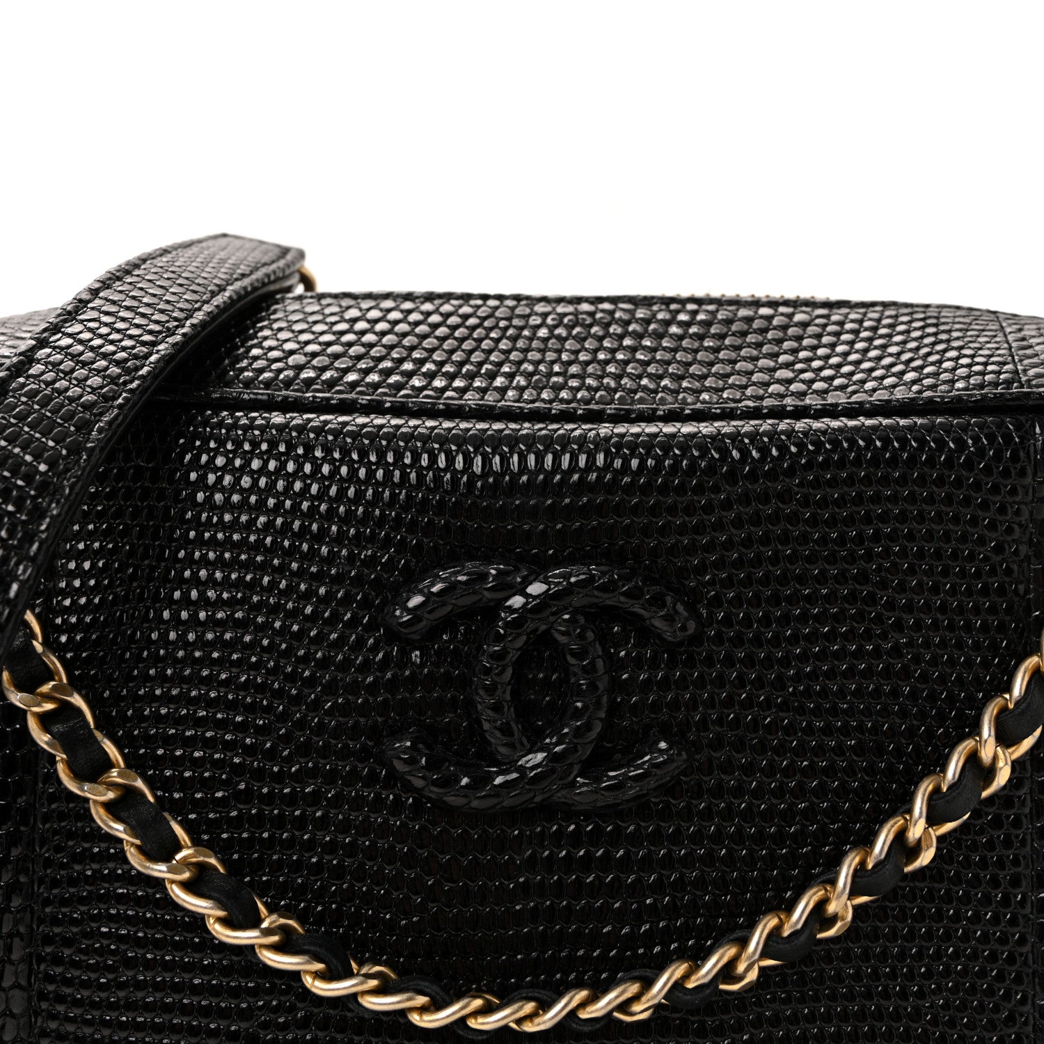 Lizard Coco Vintage Camera Case Black