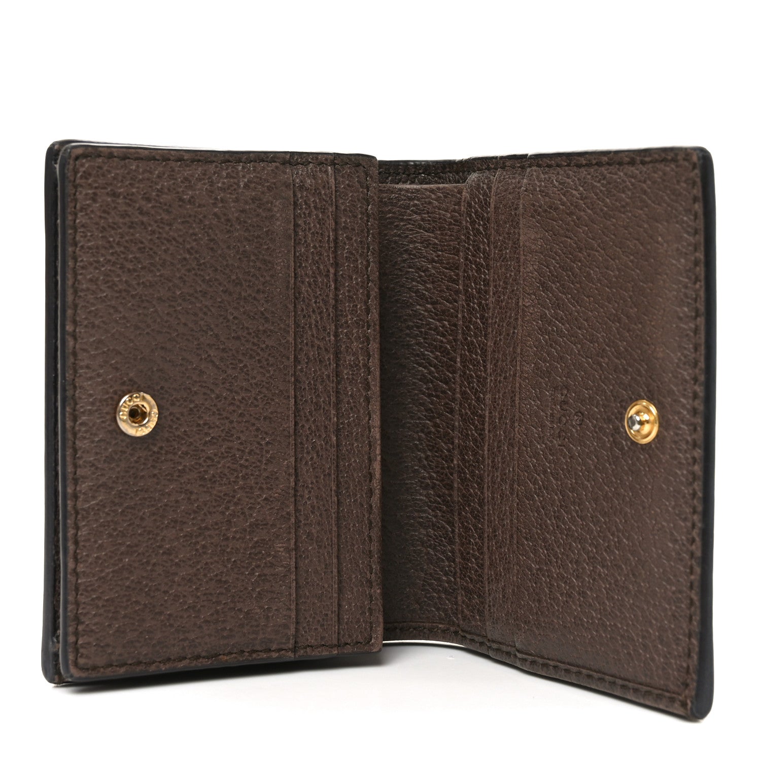 GG Supreme Monogram Web Ophidia Card Case Beige New Acero