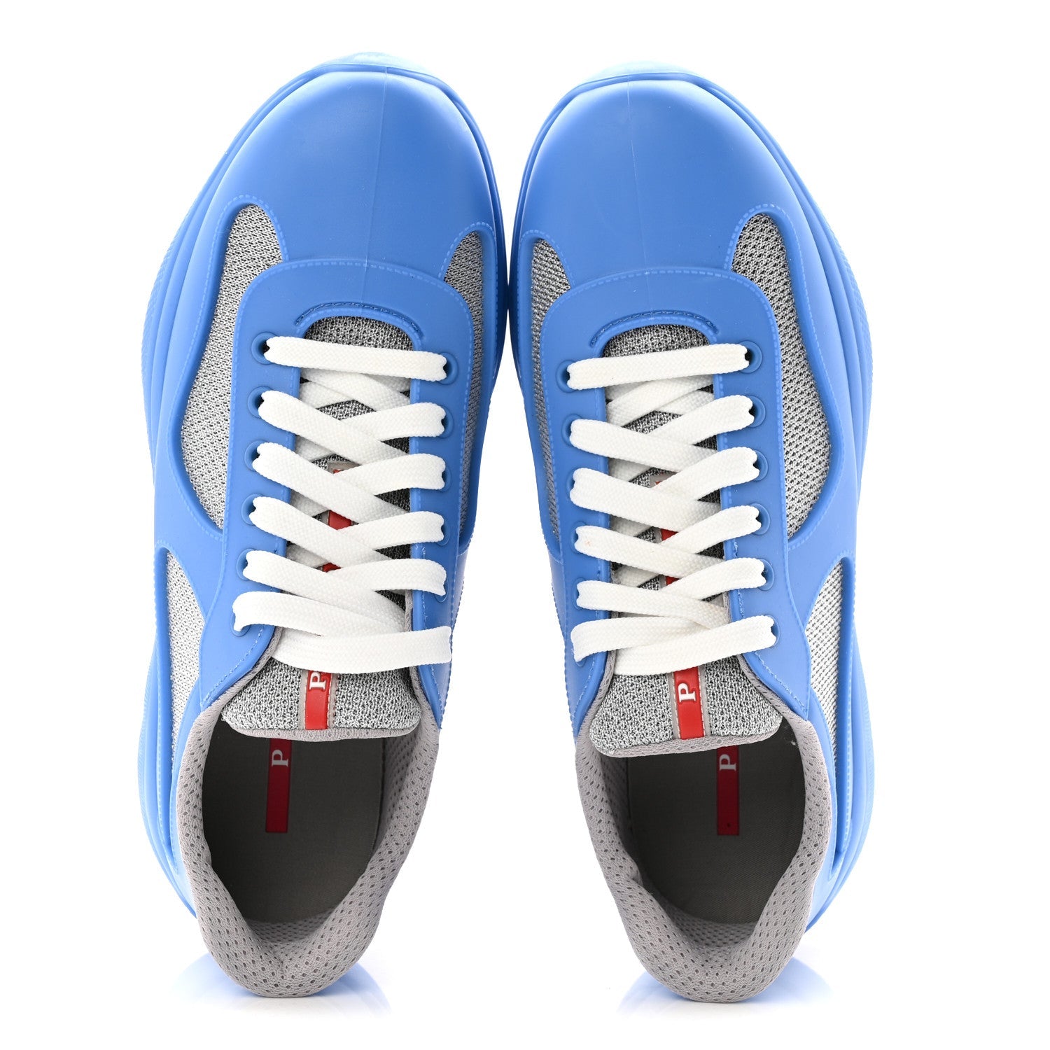 Soft Rubber Mesh Mens America's Cup Sneakers 41 Blue