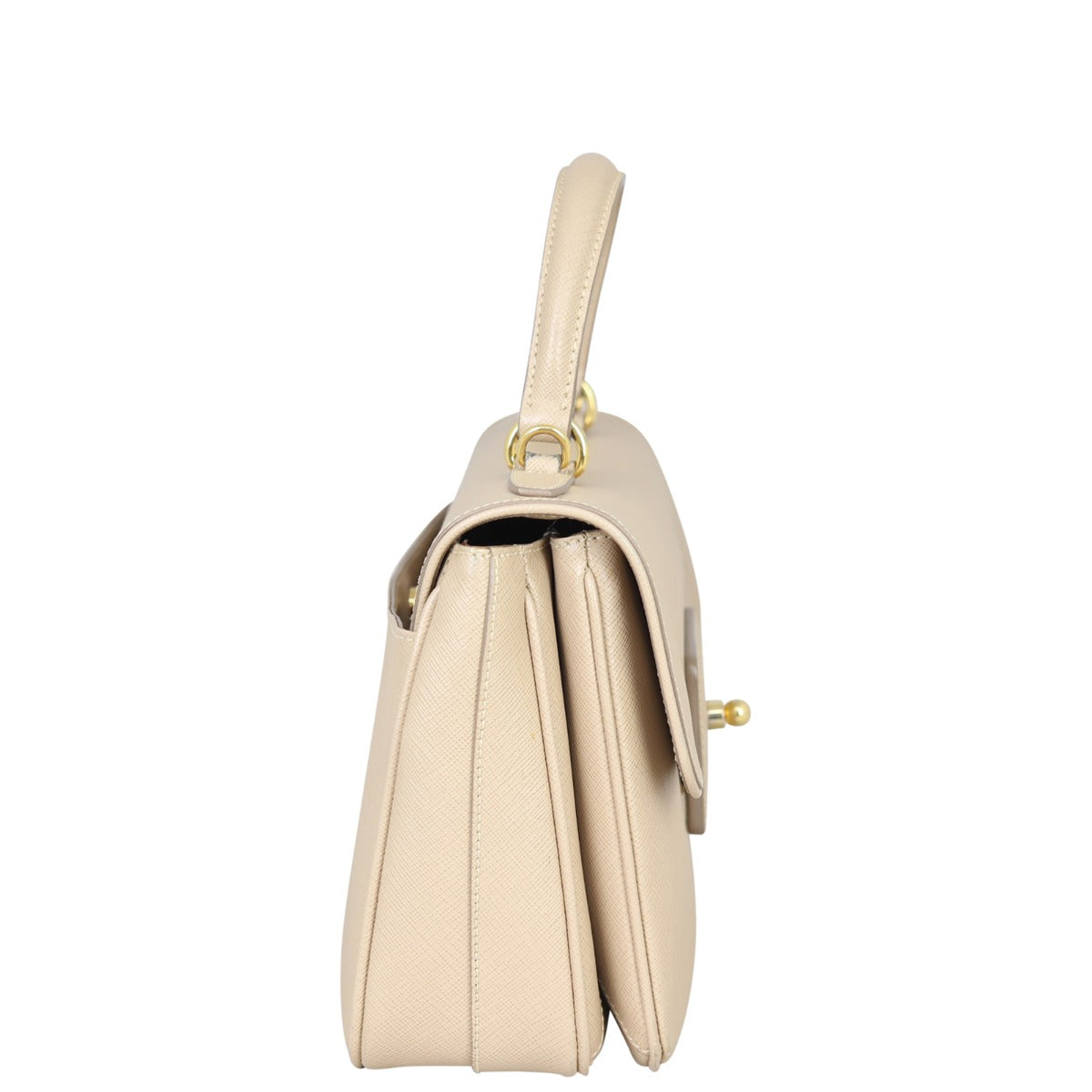 Prada Saffiano Top Handle Crossbody Satchel