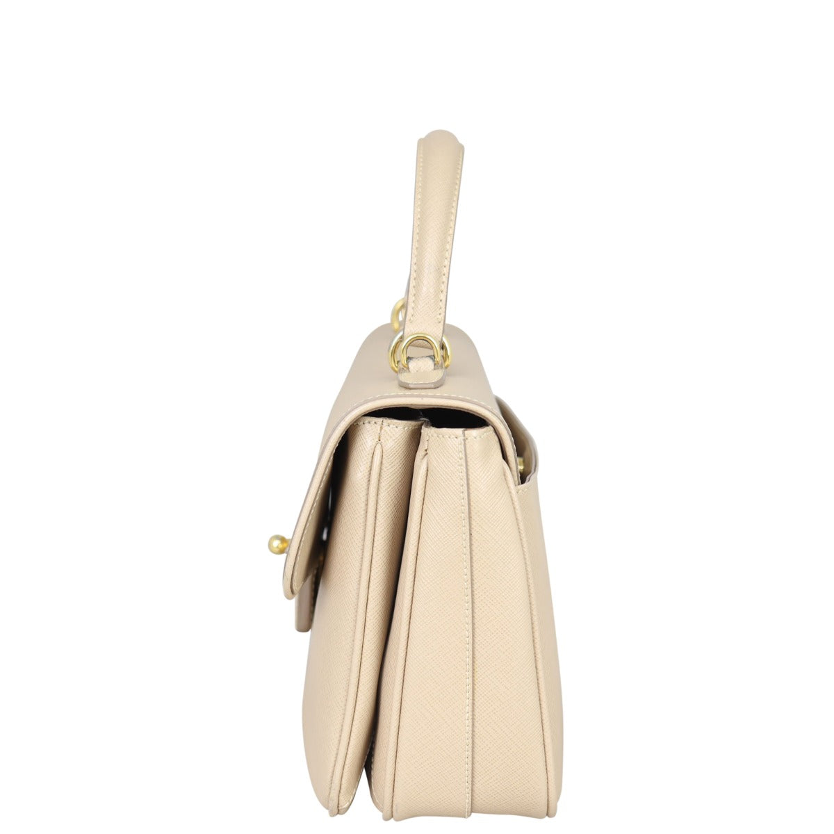 Prada Saffiano Top Handle Crossbody Satchel