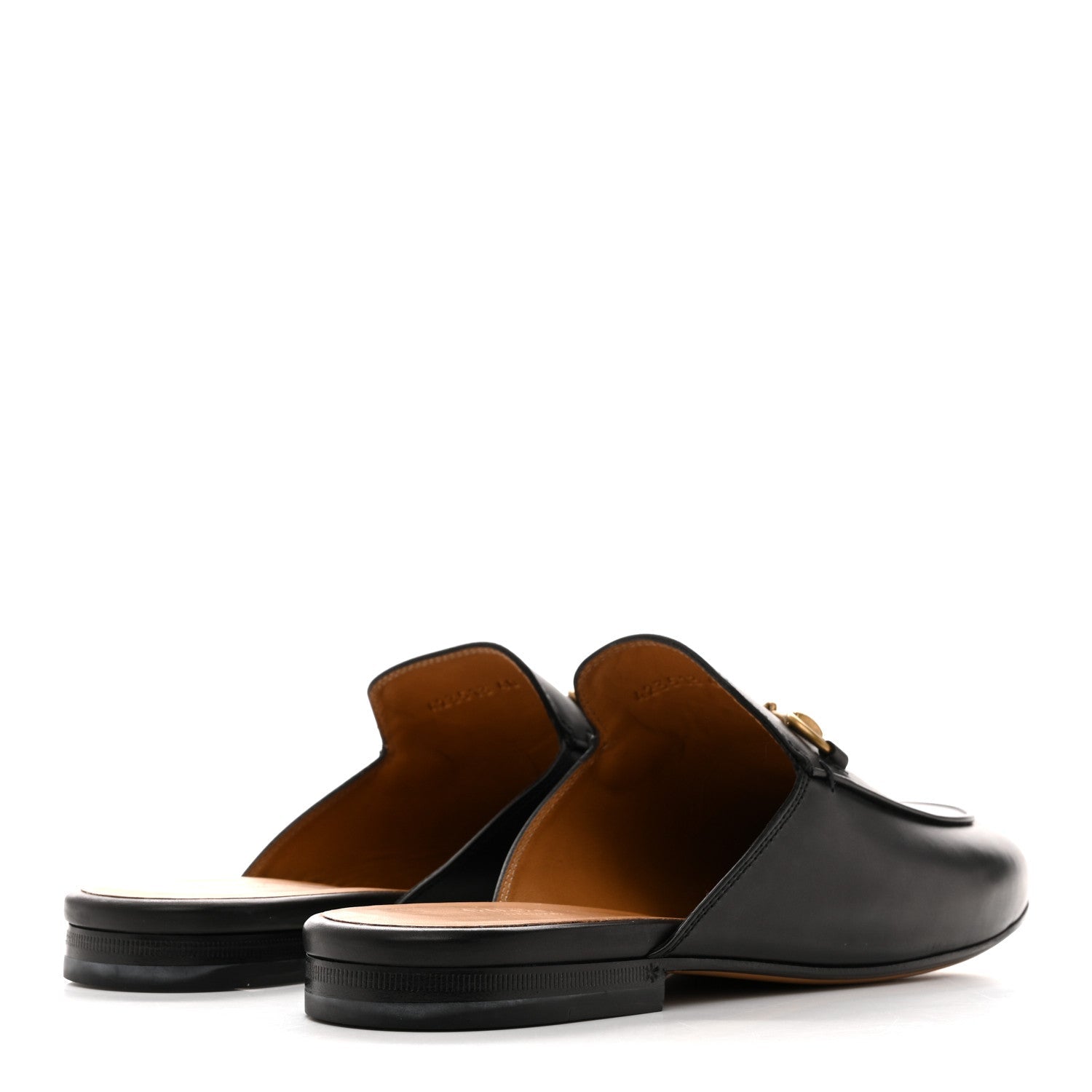 Calfskin Womens Princetown Slippers 40 Black