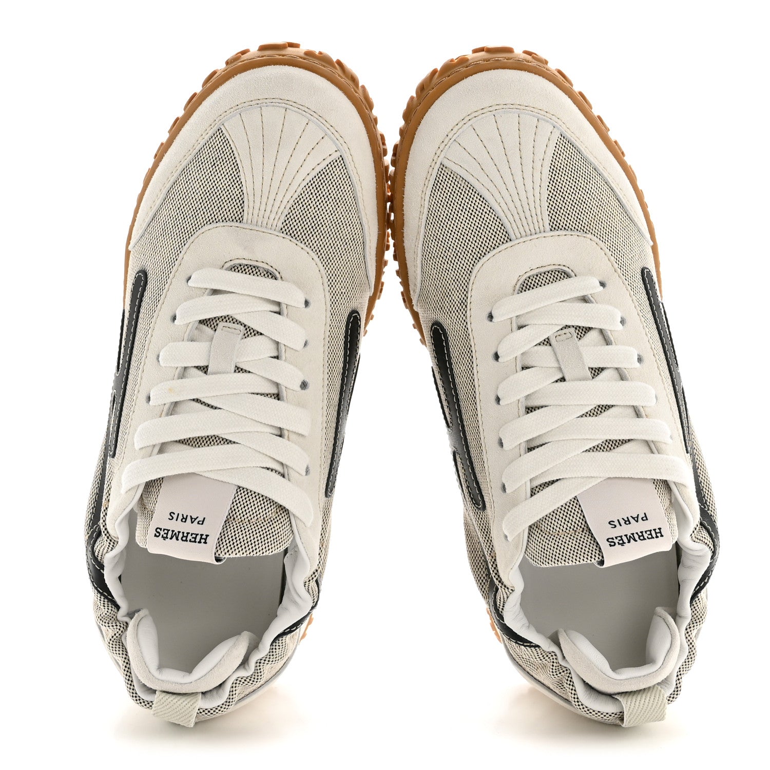 H Canvas Suede Goatskin Calfskin Jet Sneakers 37.5 Multicolor Prunoir