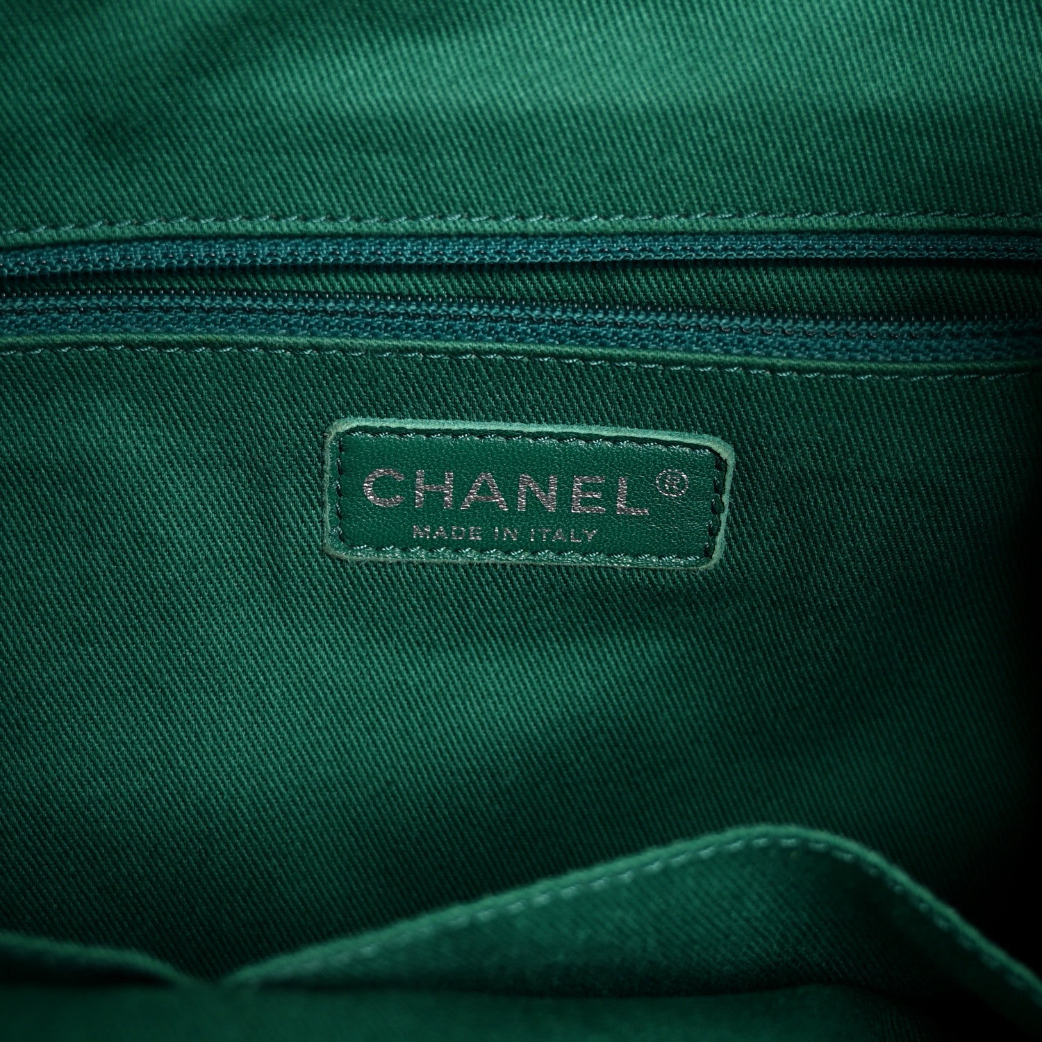 Calfskin Perforated Up In The Air Tote Green