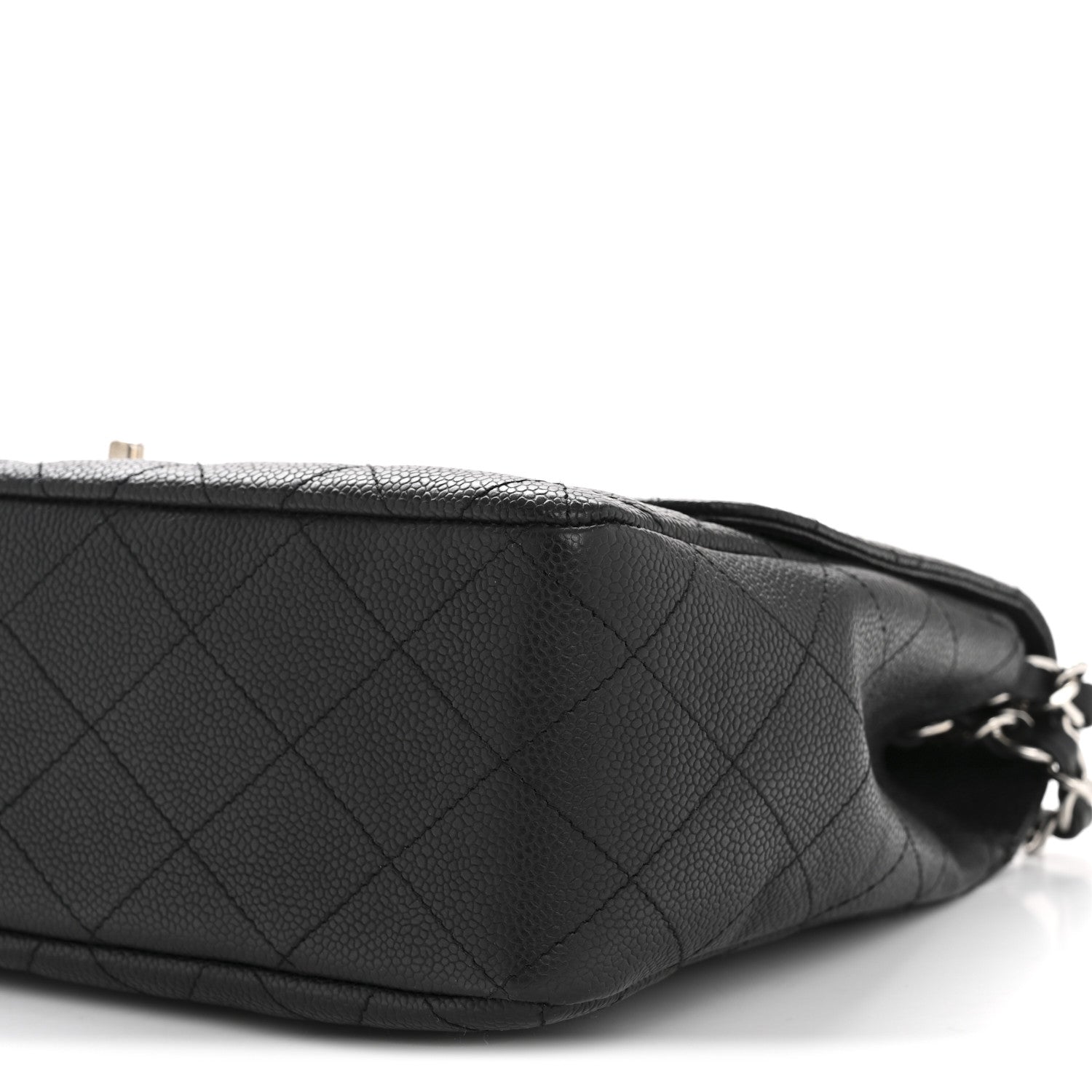 Caviar Quilted Jumbo Single Flap Black