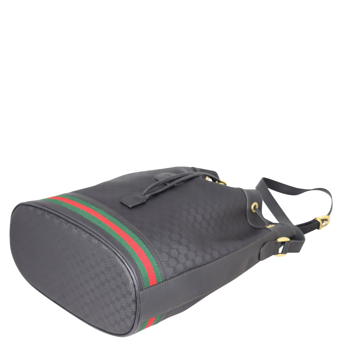 Gucci Micro GG Web Small Bucket Bag