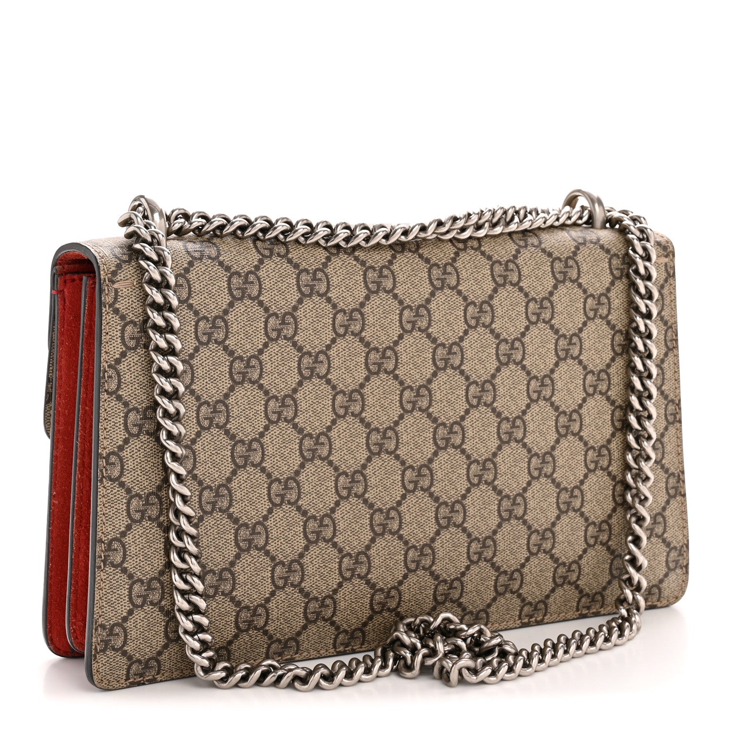 GG Supreme Monogram Small Dionysus Shoulder Bag Red