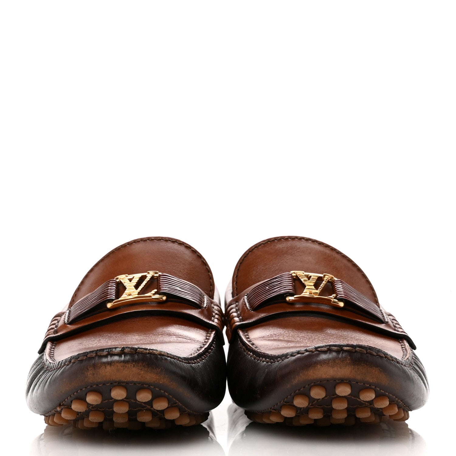 Smooth Calfskin Hockenheim Moccasin Loafers 9 Brown