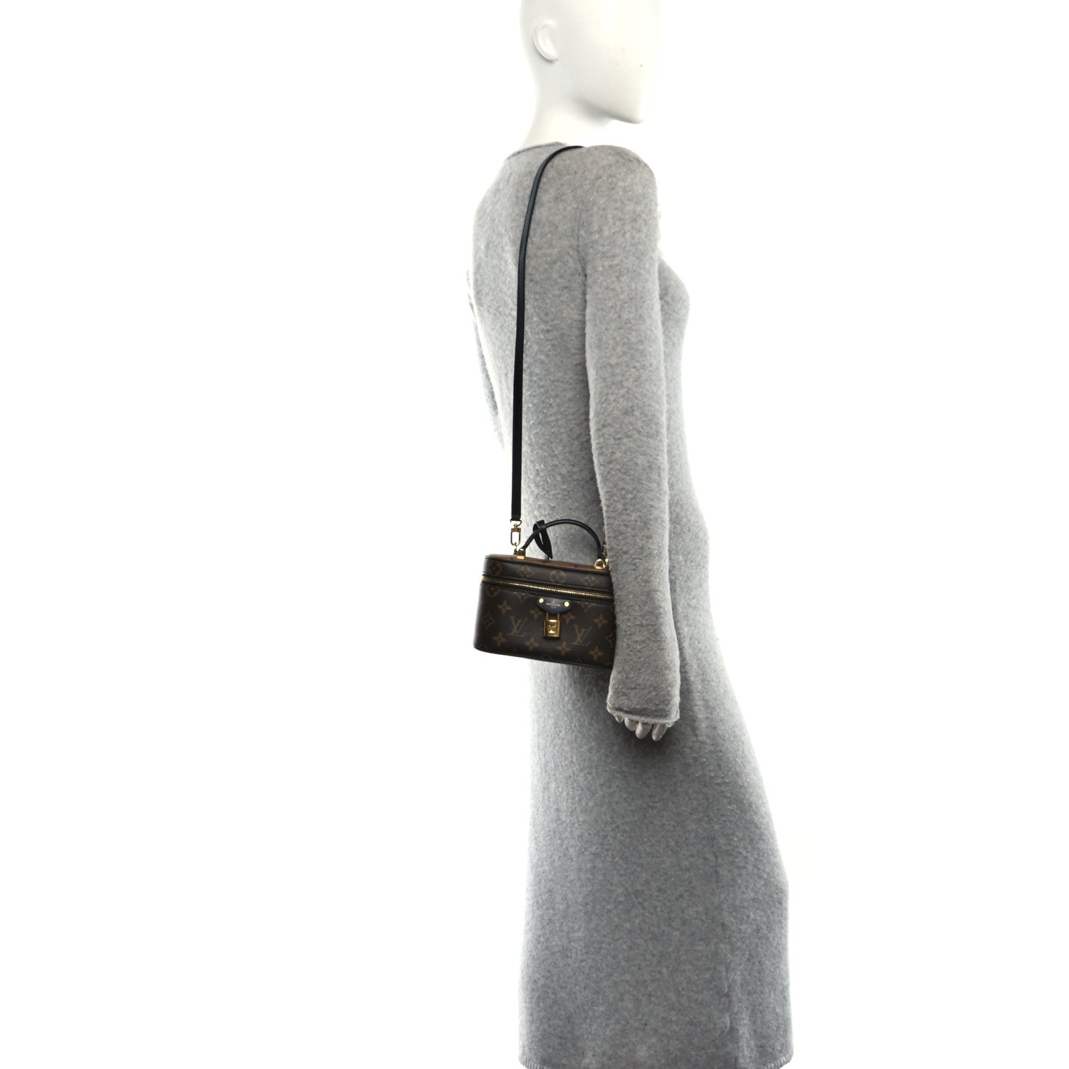 Reverse Monogram Vanity Chain Pouch
