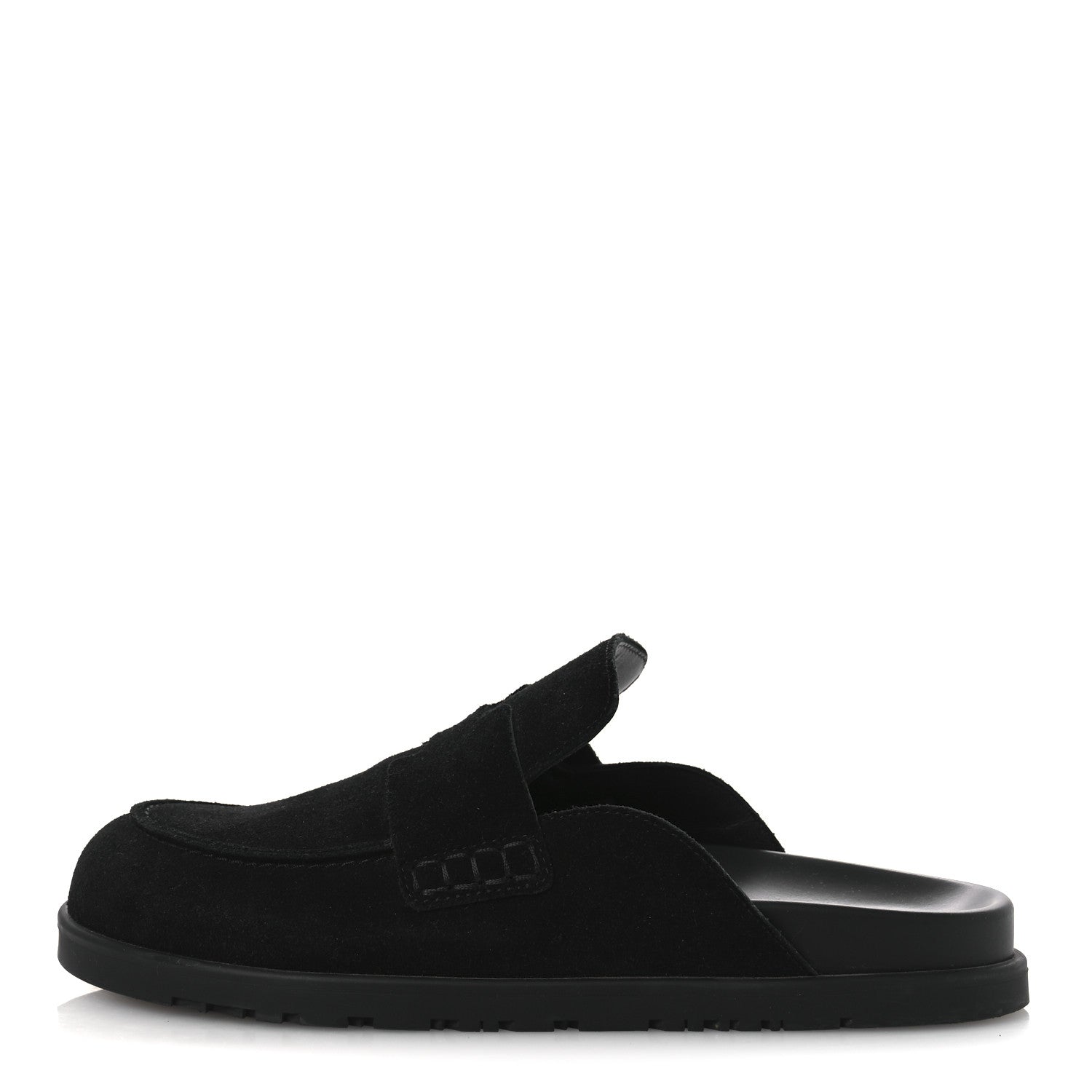 Suede Calfskin Go Mules 38.5 Black