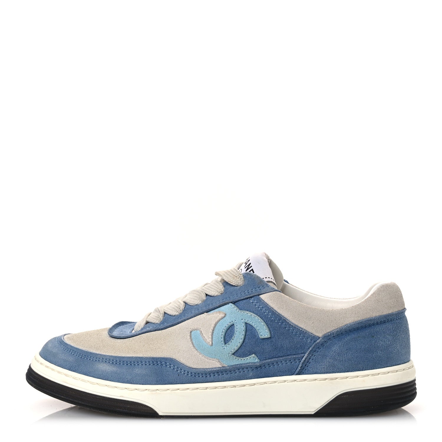 Suede Kidskin Womens CC Sneakers 37 White Blue