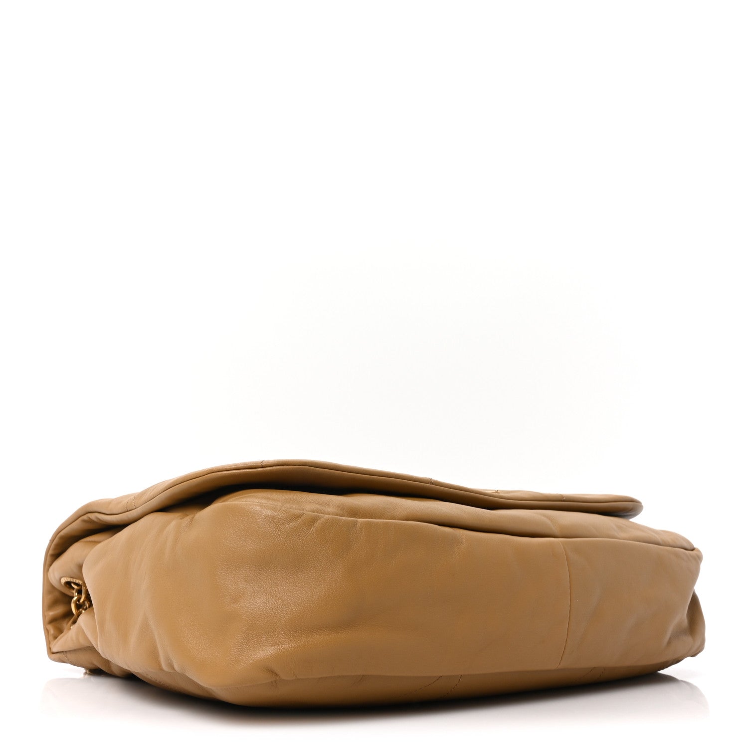 Lambskin Matelasse Monogram Large Jamie 4.3 Tabac Brown