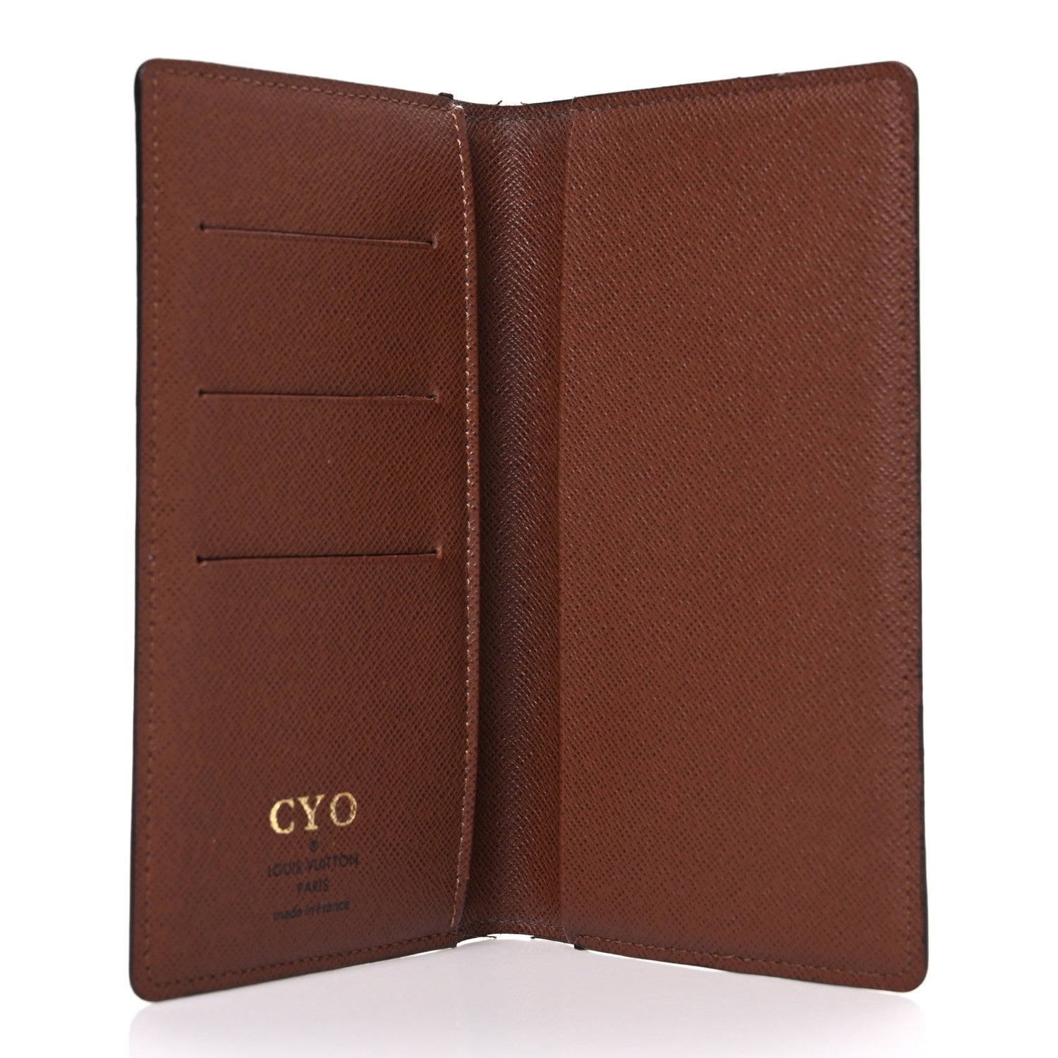 Monogram Checkbook Holder Case Wallet