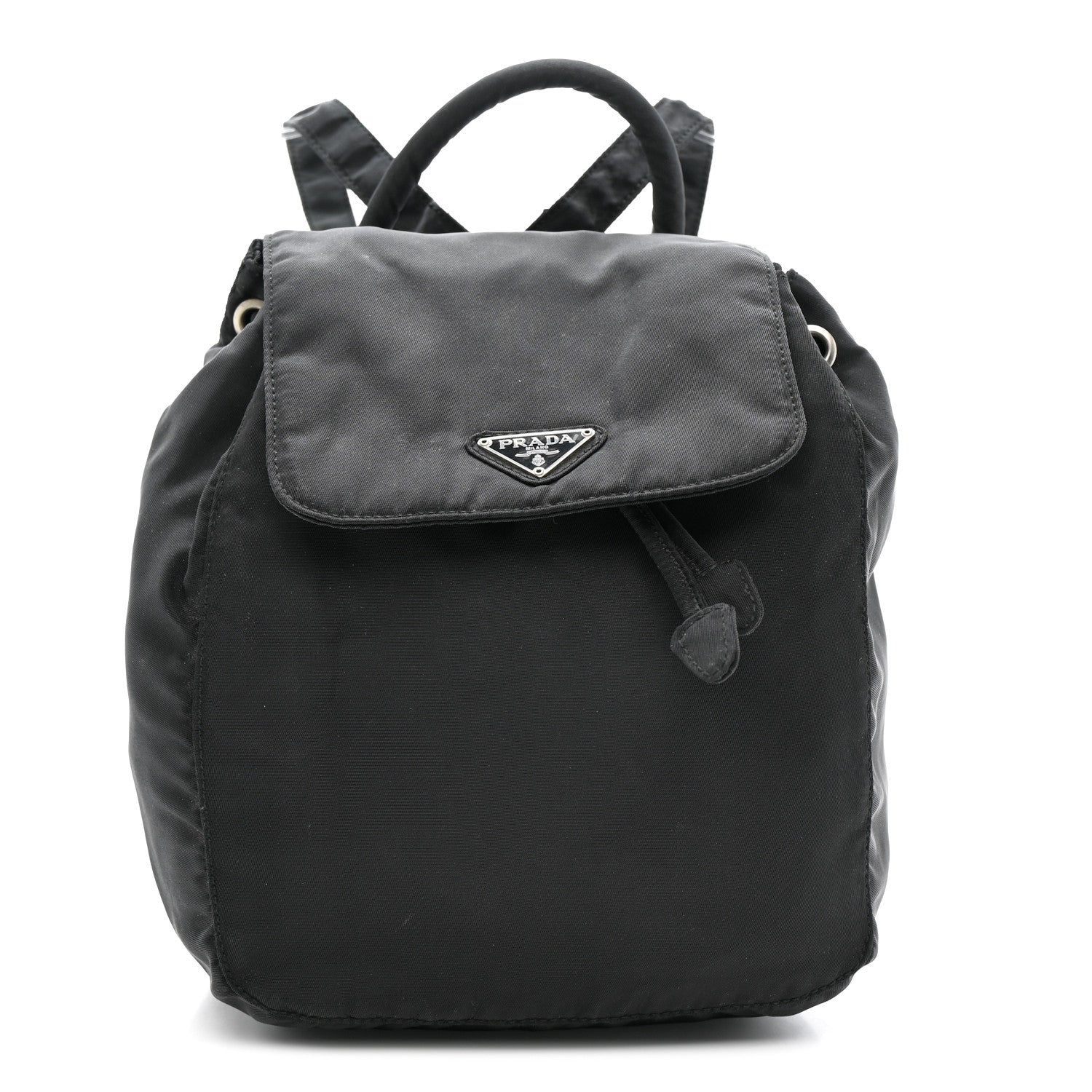 Nylon Vela Mini Cinch Backpack Black