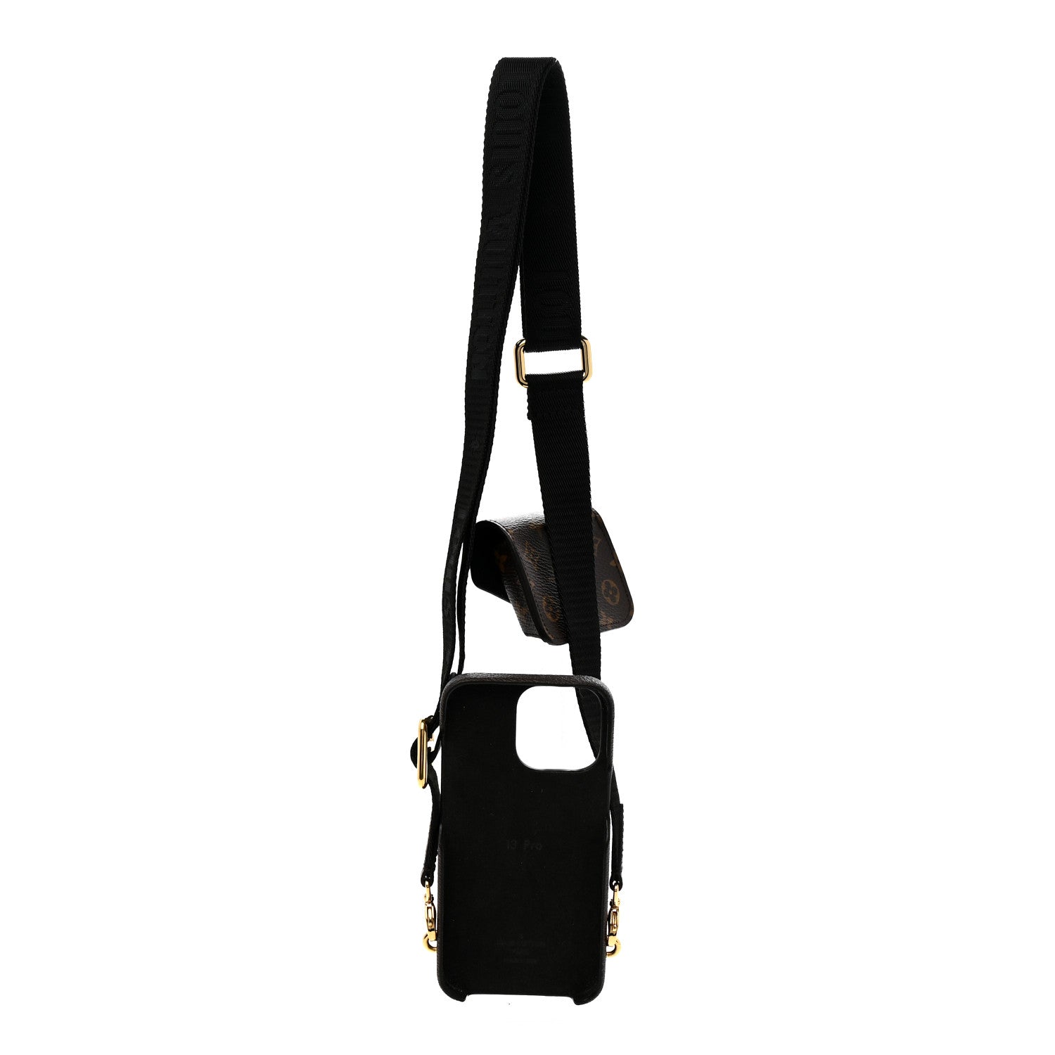 Monogram Bumper On Strap iPhone 13 Black