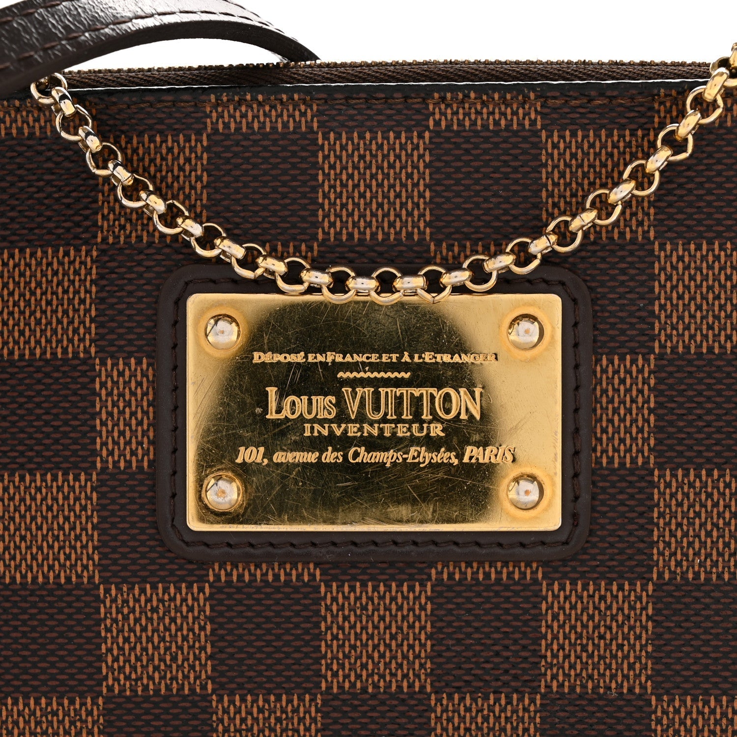 Damier Ebene Eva Clutch