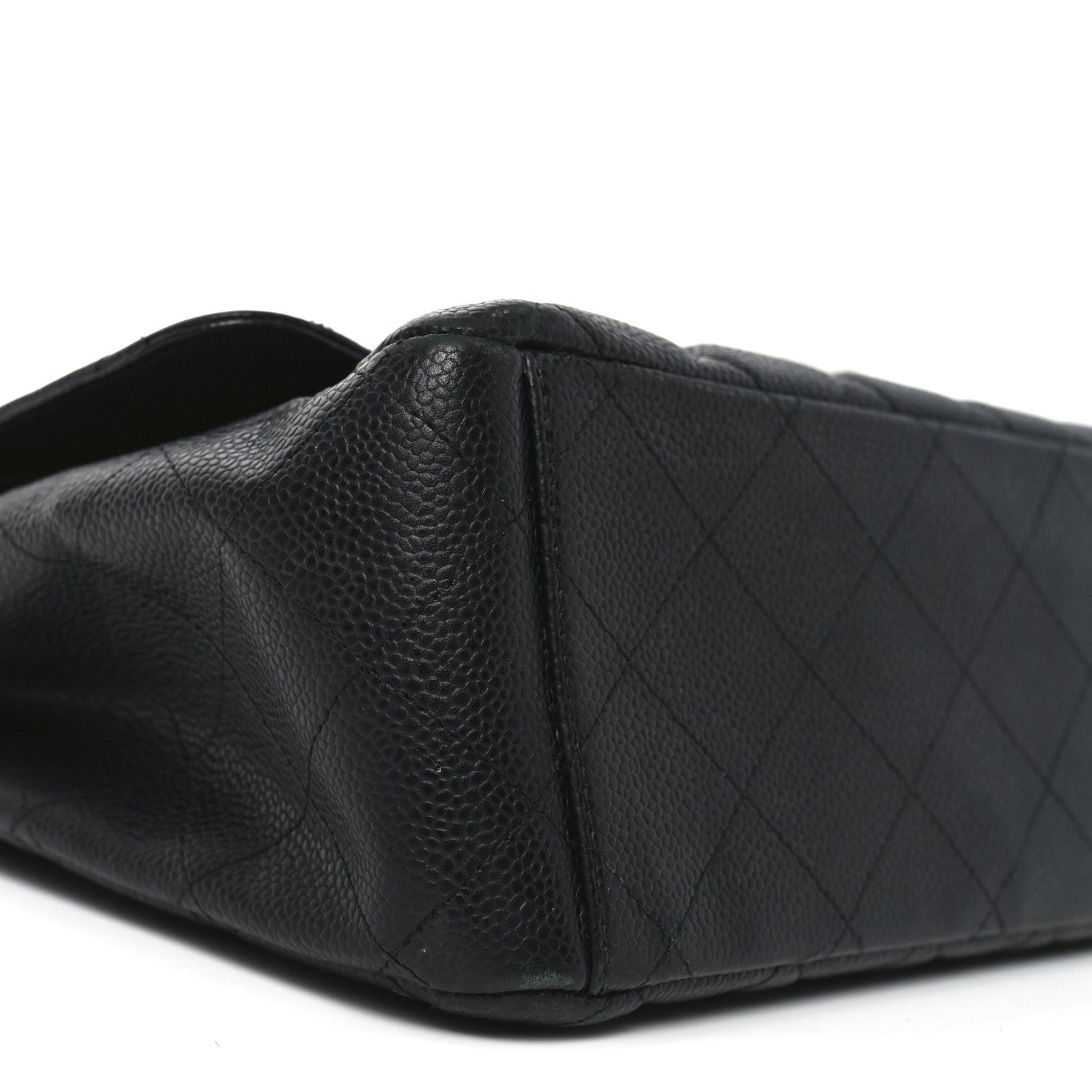 Caviar Quilted Maxi Double Flap Black