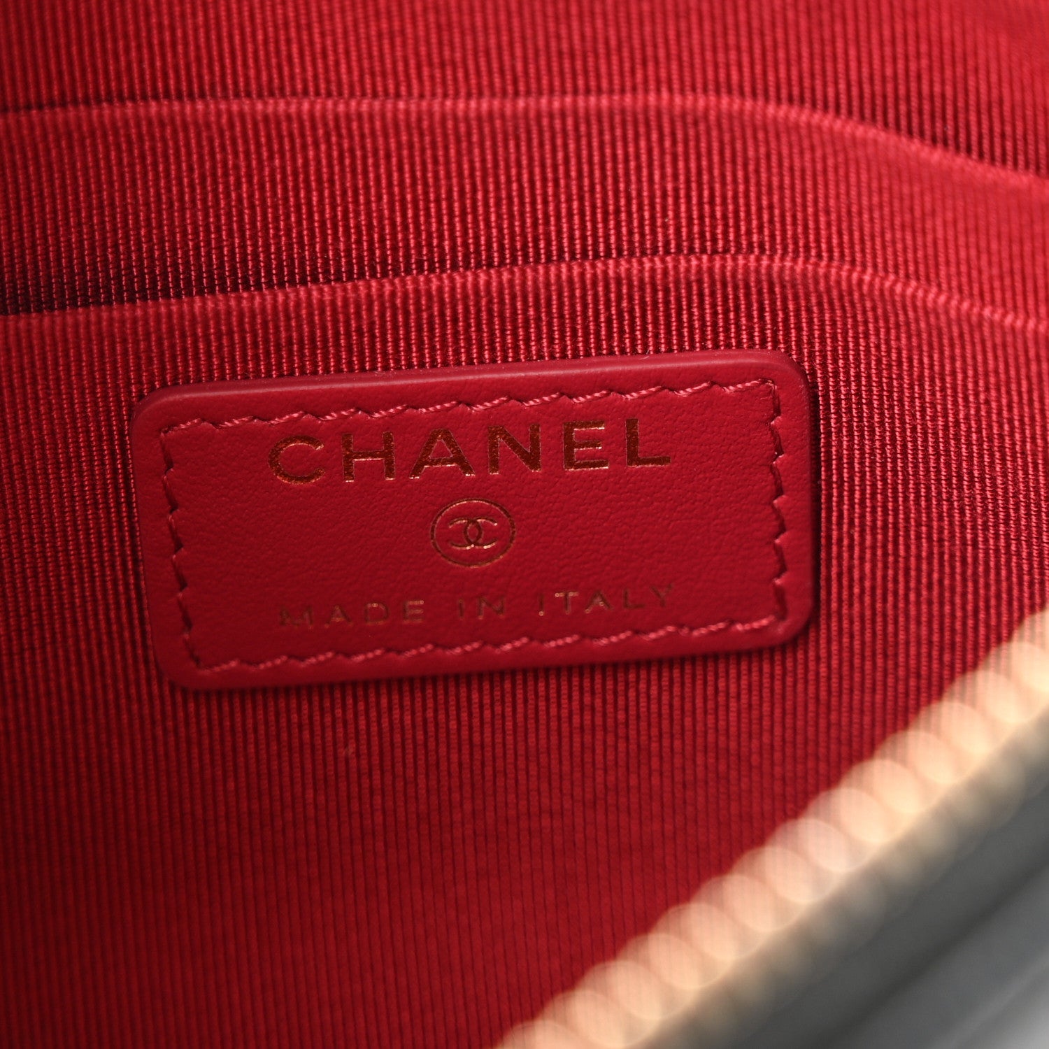 Shiny Goatskin Quilted Small Chanel 19 Pouch Black