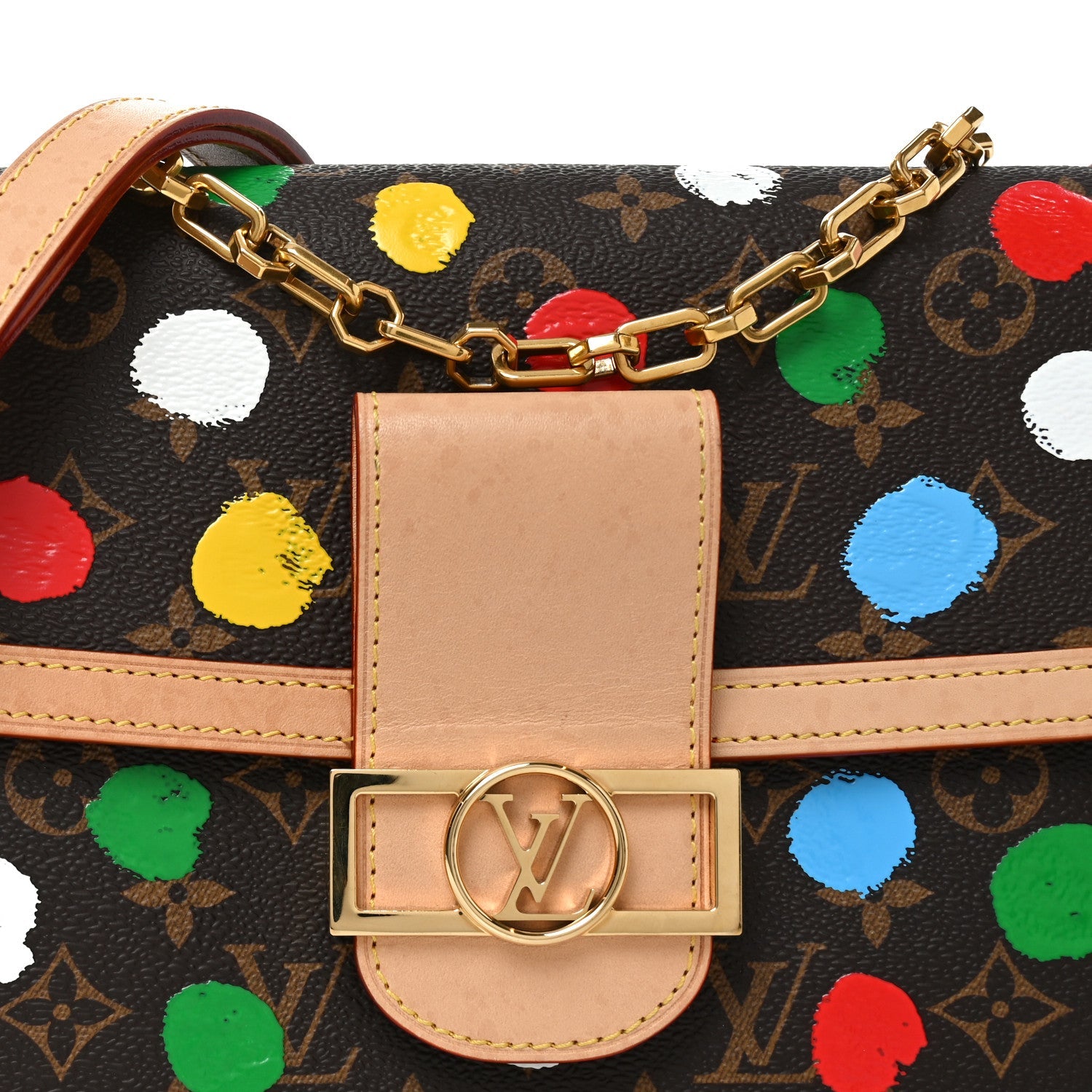 LV X YK Monogram Dots Dauphine Multicolor