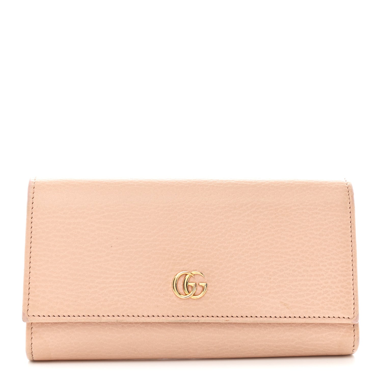 Dollar Calfskin Petite GG Marmont Wallet Chain Bag Porcelain Rose
