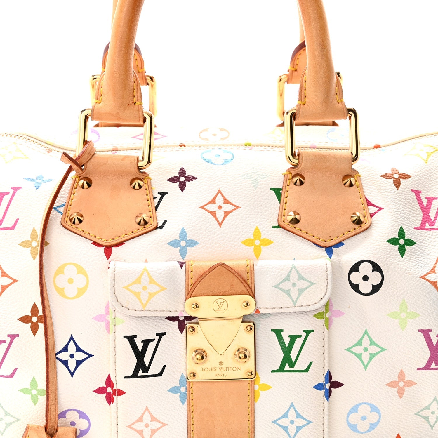 Monogram Multicolor Speedy 30 White