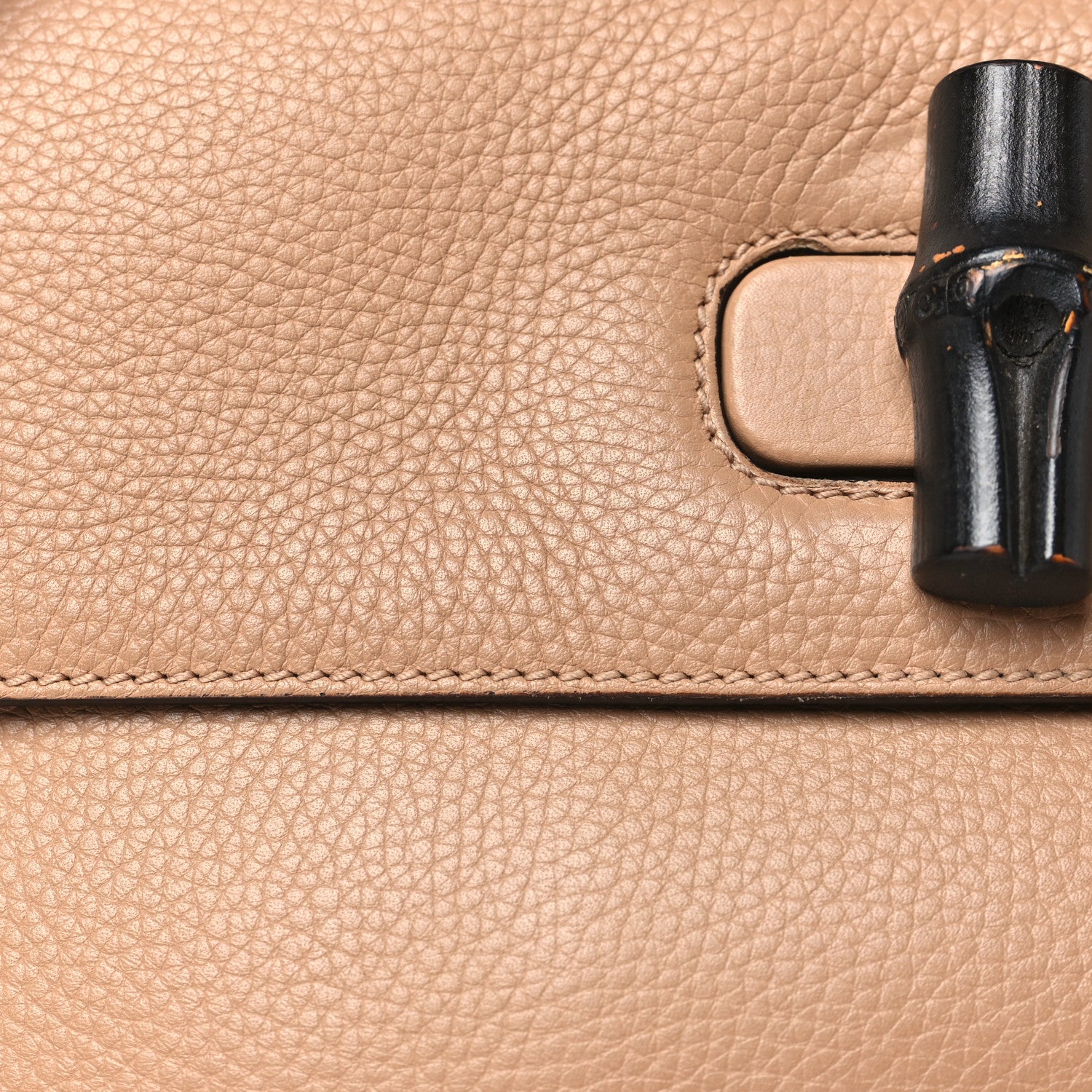 Cellarius Calfskin Small Bamboo Daily Top Handle Bag Camelia