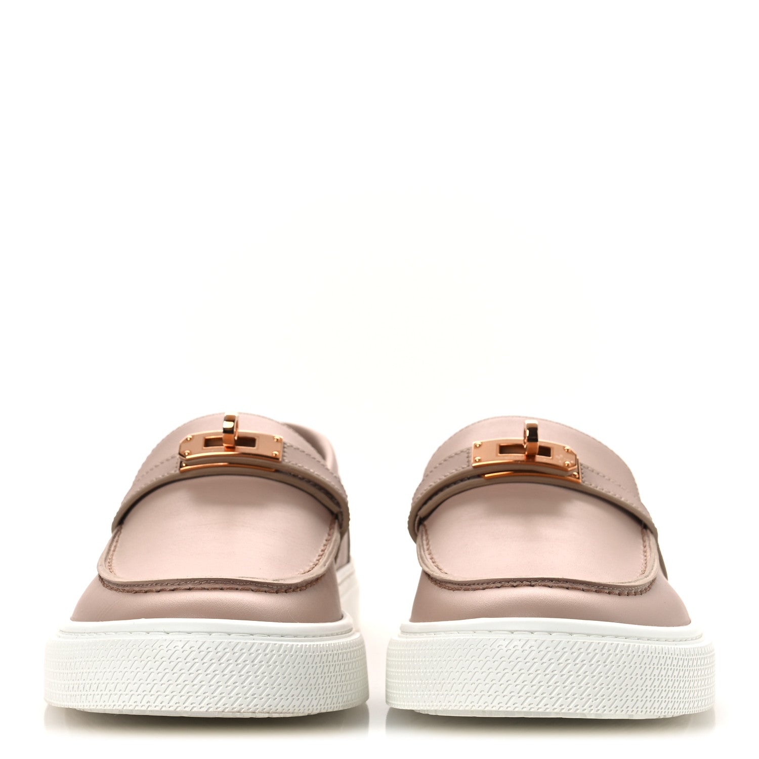 Calfskin Game Slip On Sneakers 41 Beige Nude