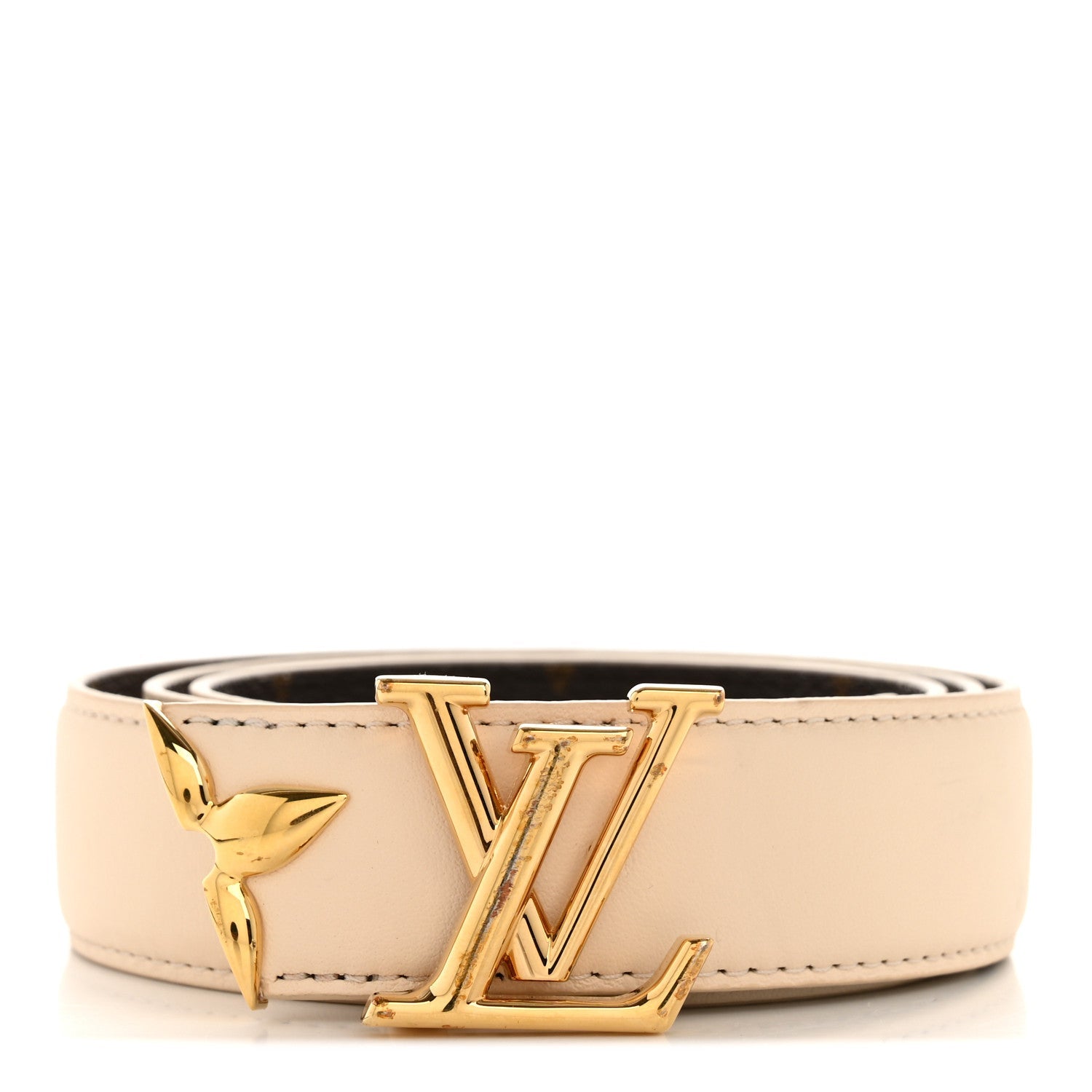 Monogram 30mm Pretty LV Reversible Belt 80 32 Beige