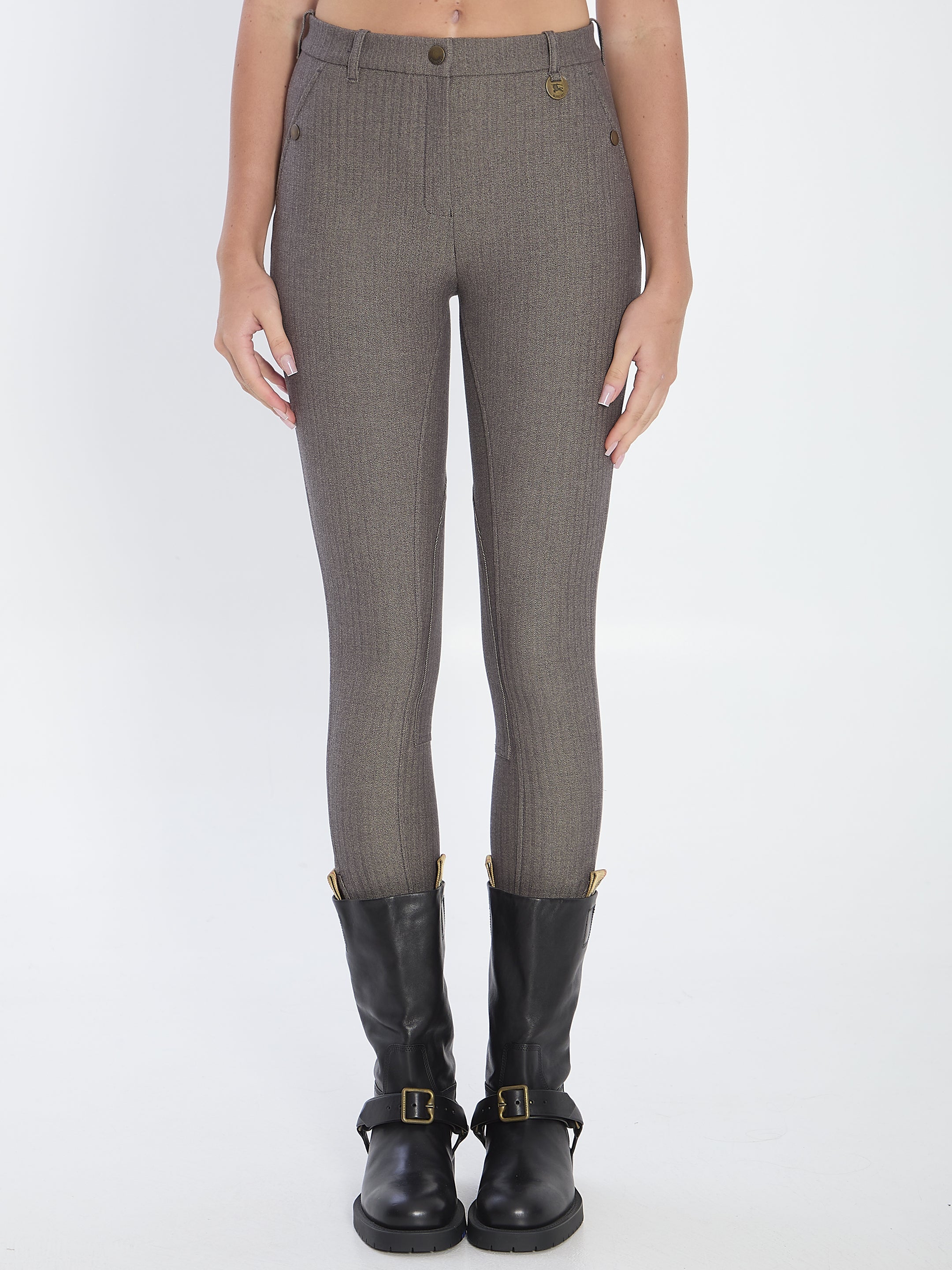 stretch cotton jodhpur trousers