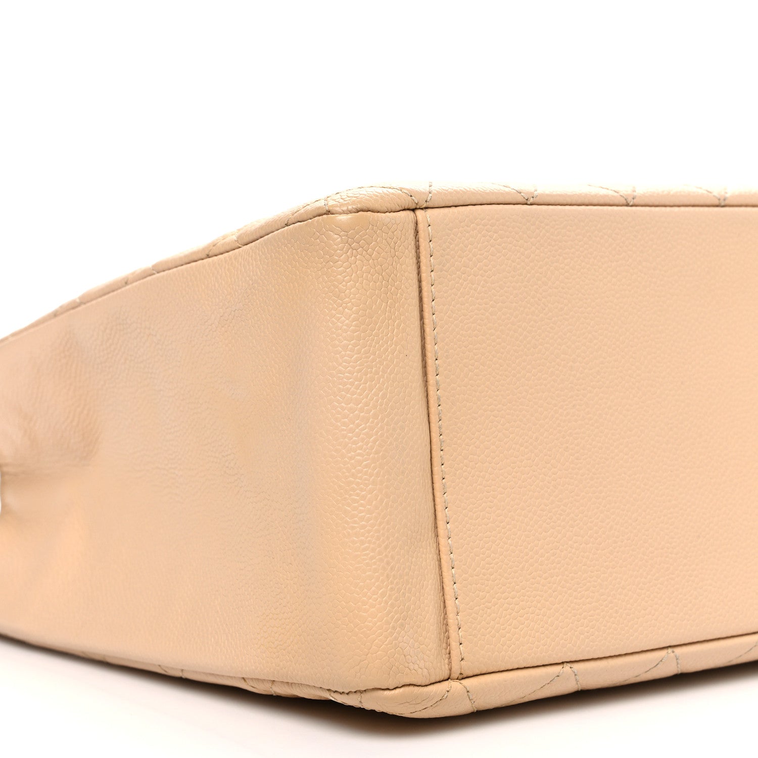 Caviar Quilted Grand Shopping Tote GST Beige