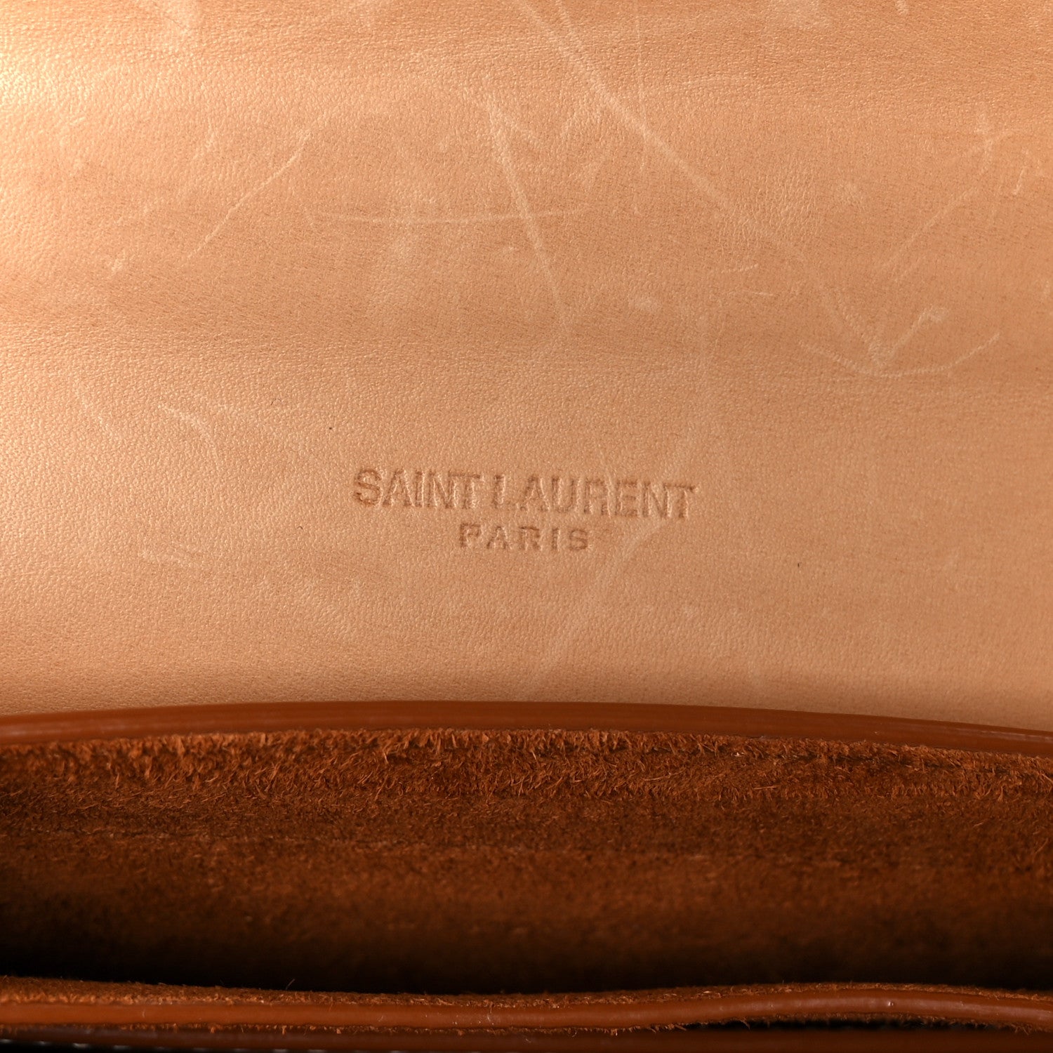 Smooth Vintage Calfskin Small Kaia Satchel Brown Gold